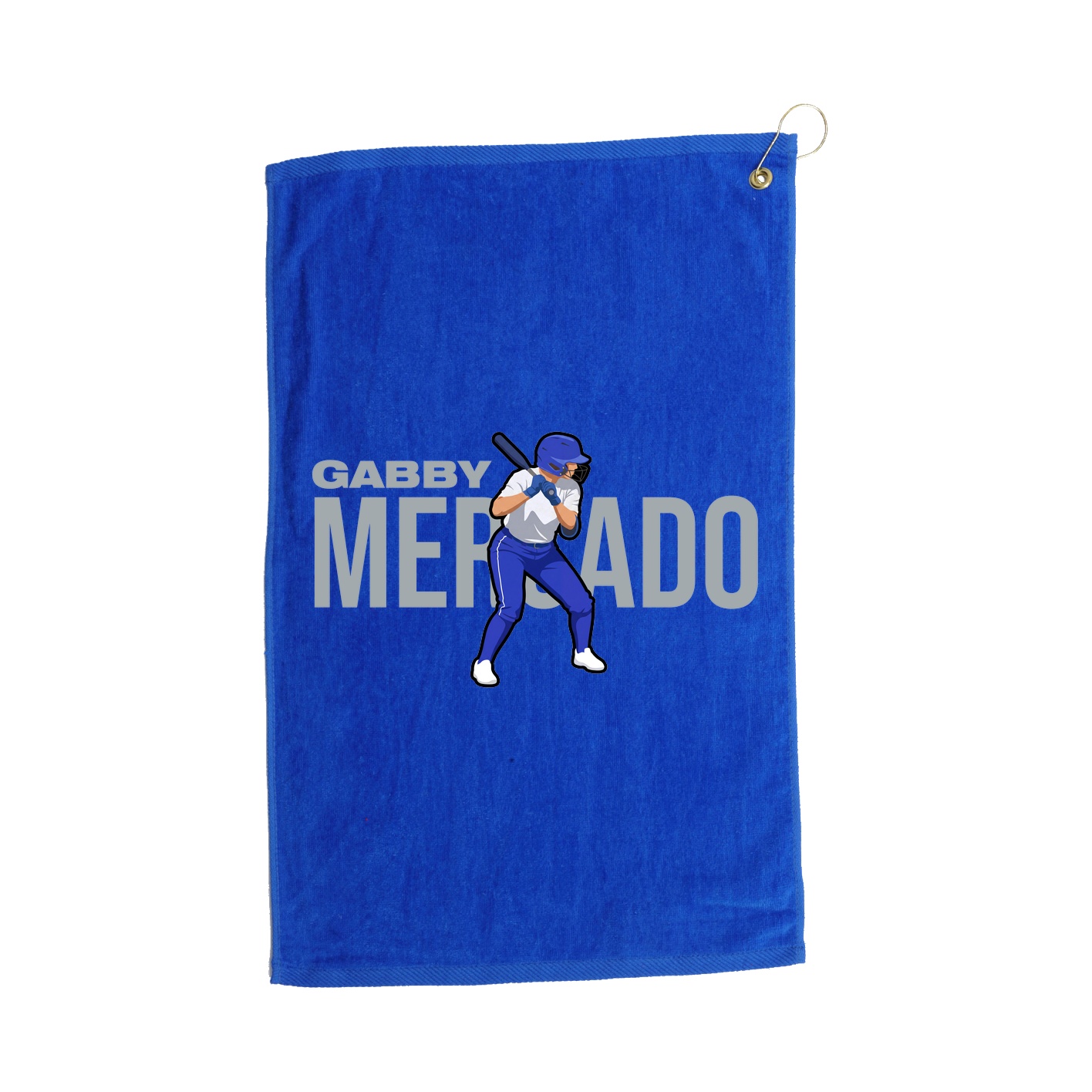Golf Towel — Player Name in Royal
