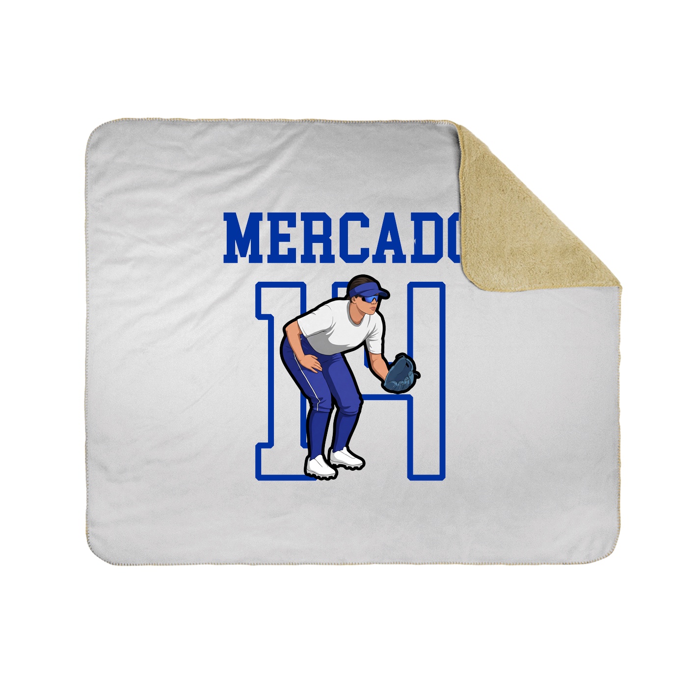 Throw Blanket — Shirsey in White