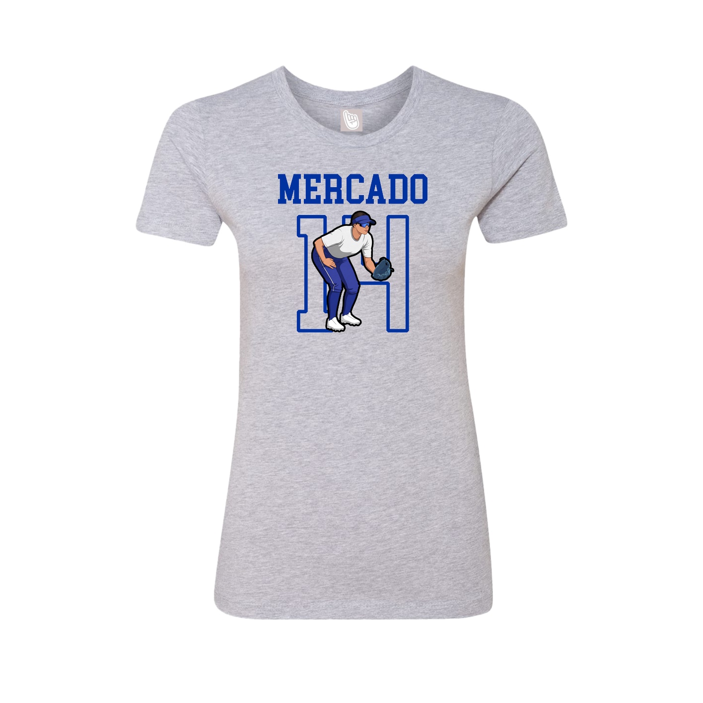 Fitted Women's Tee — Shirsey in Grey