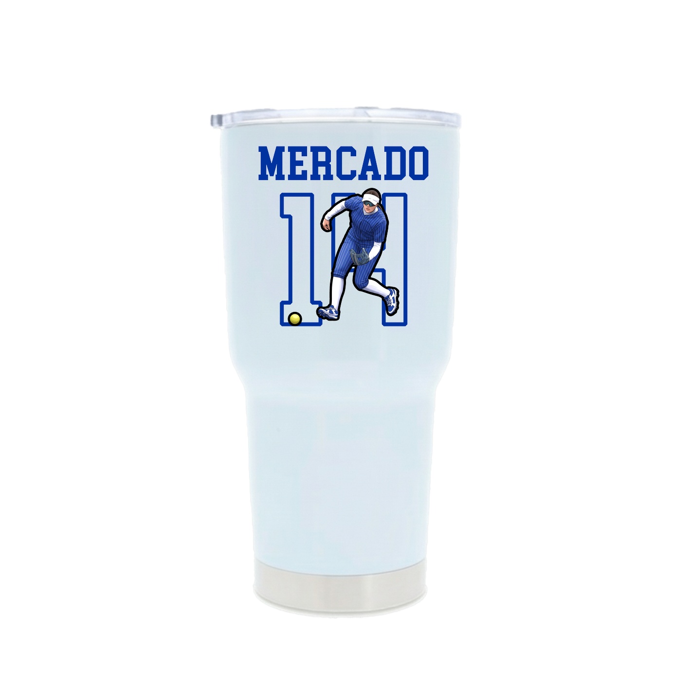 30oz Stainless Steel Tumbler — Shirsey in White