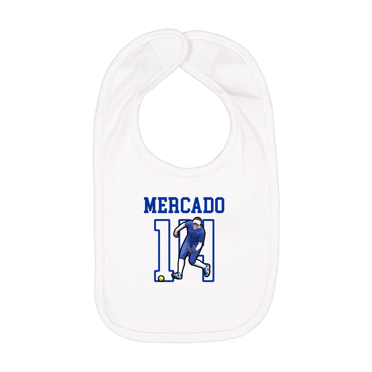 Infant Bib — Shirsey in White