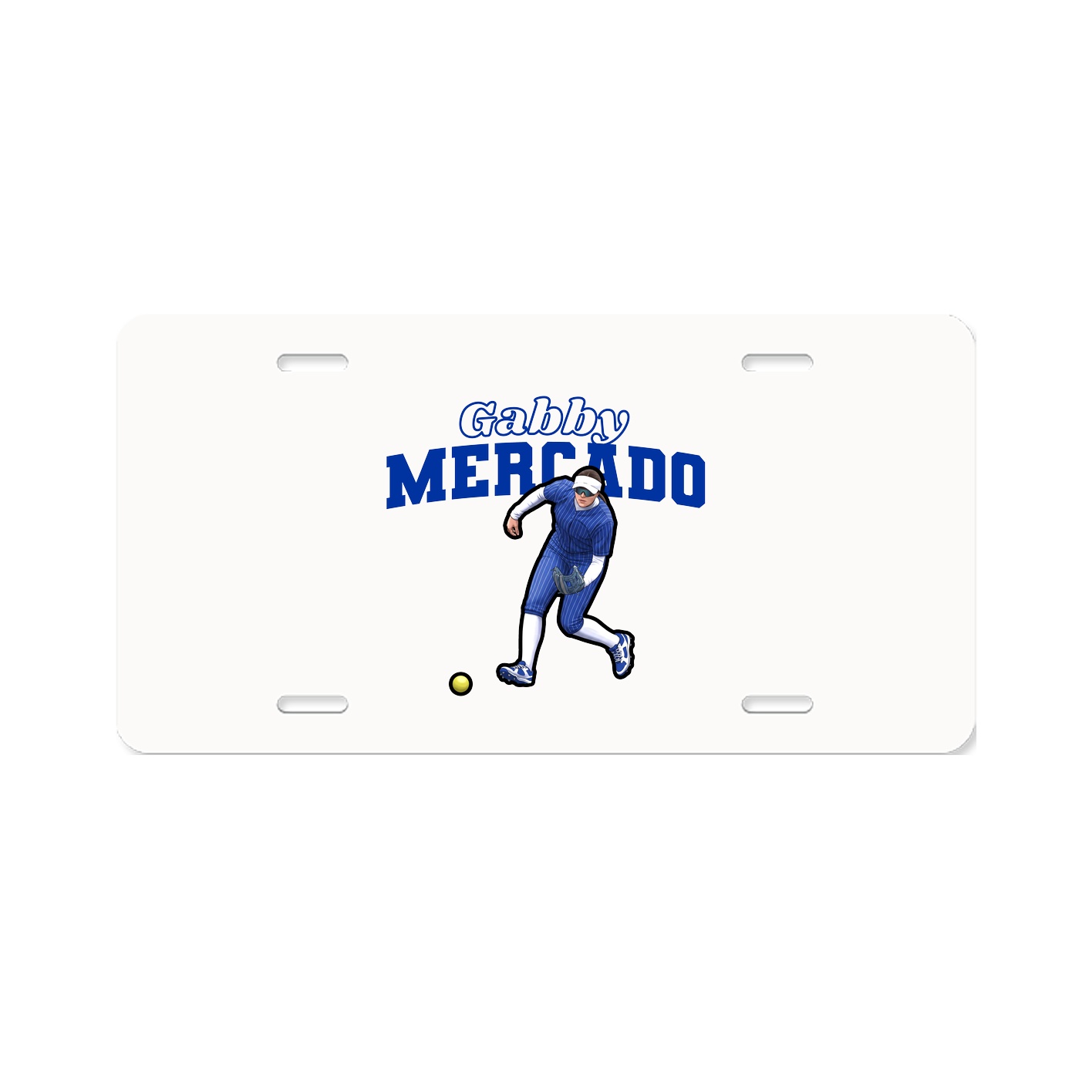 License Plate — Name Arch in Classic