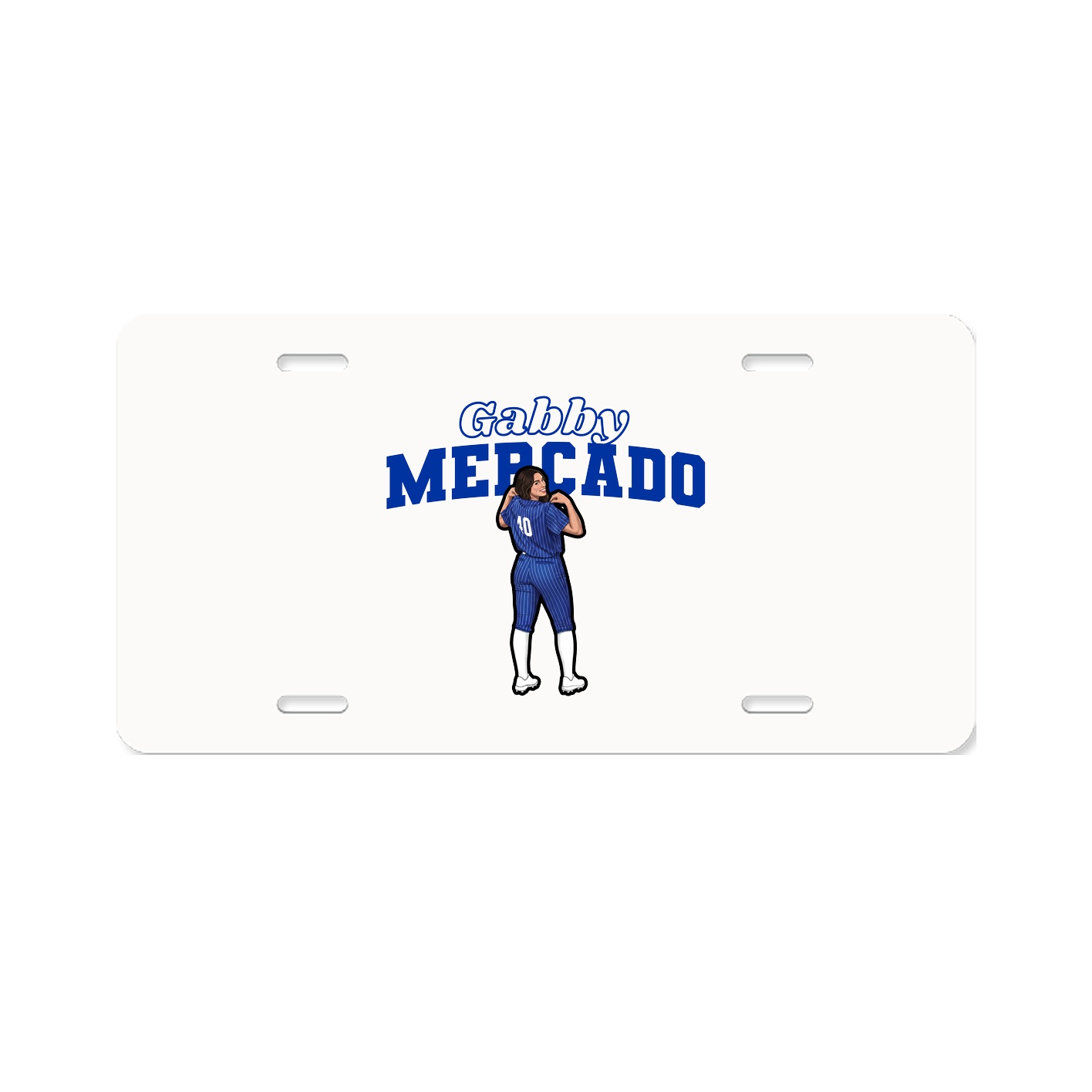 License Plate — Name Arch in Classic