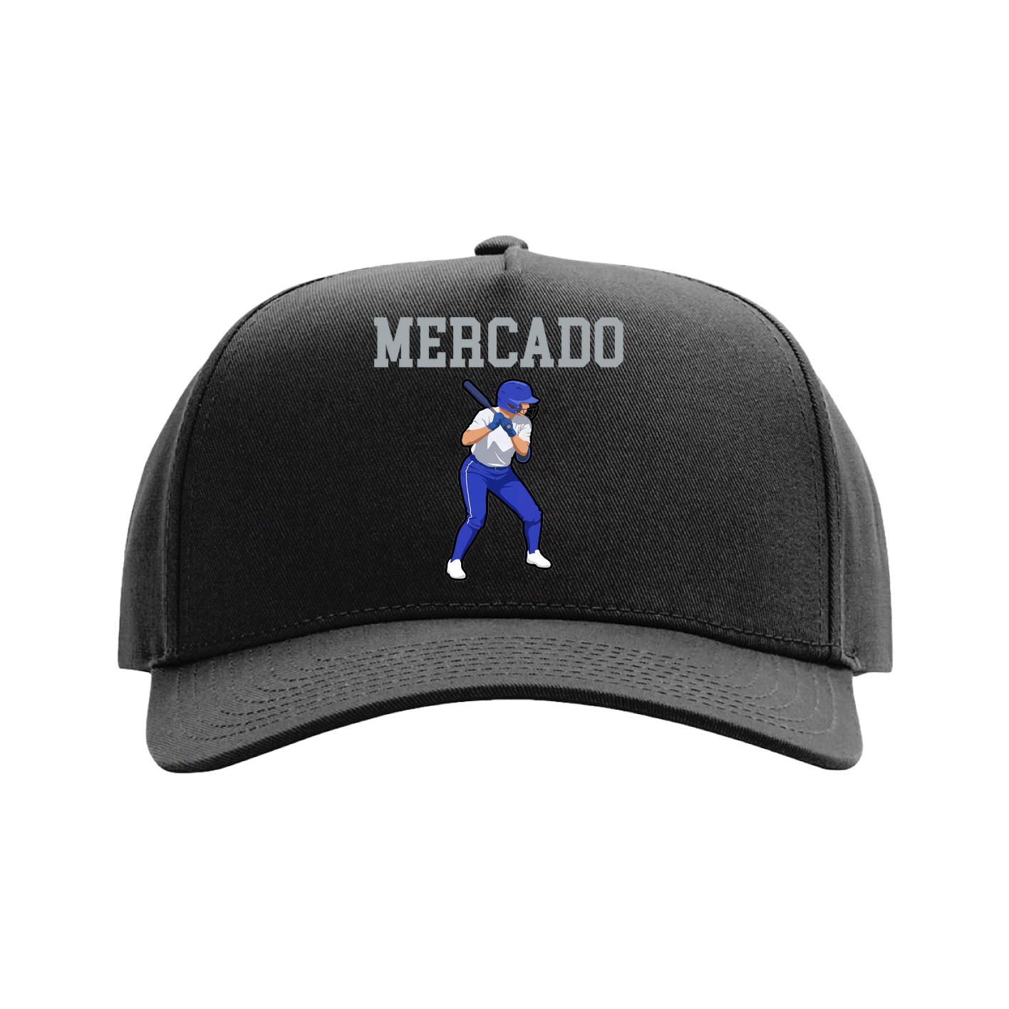 Full Fabric Five-Panel Champ Cap — Shirsey in Black