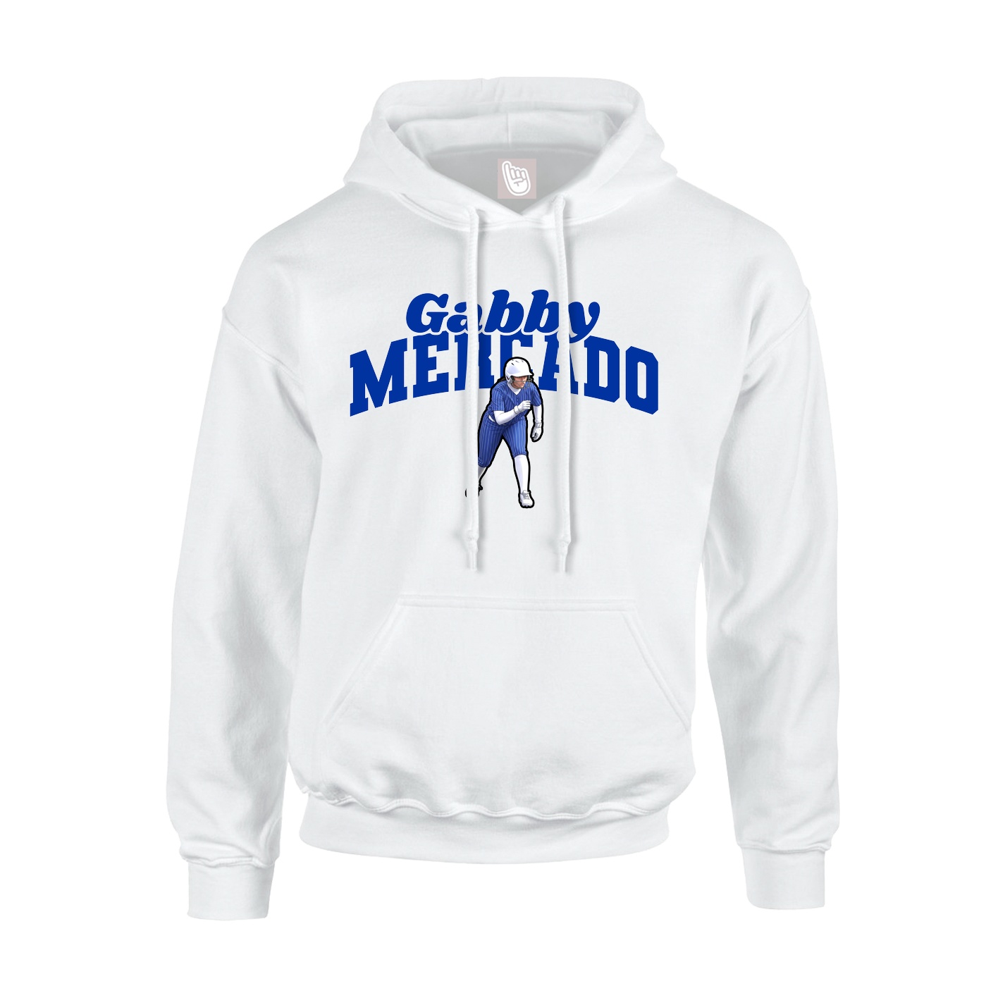 Hoodie — Signature Arch in White