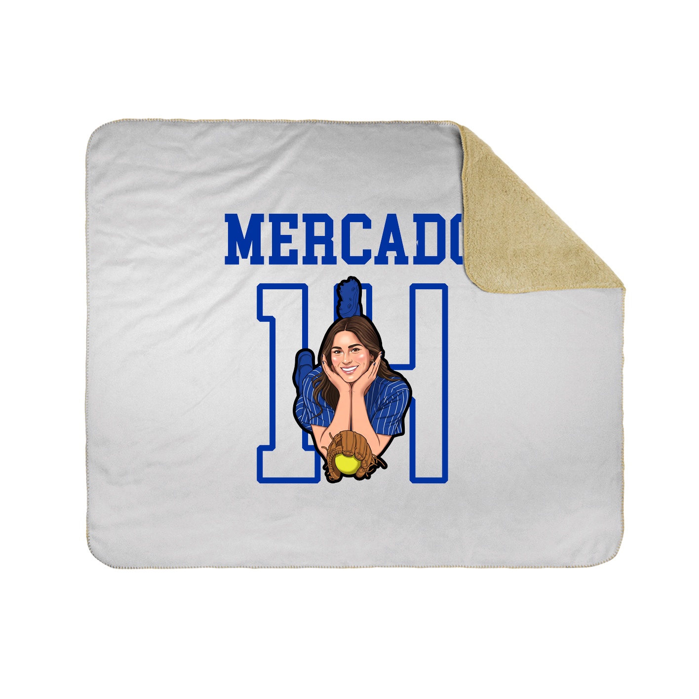 Throw Blanket — Shirsey in White