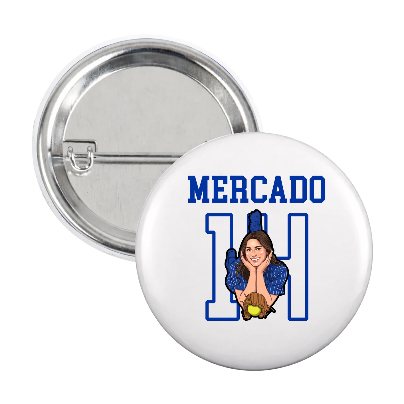 Game Day Button — Shirsey in White