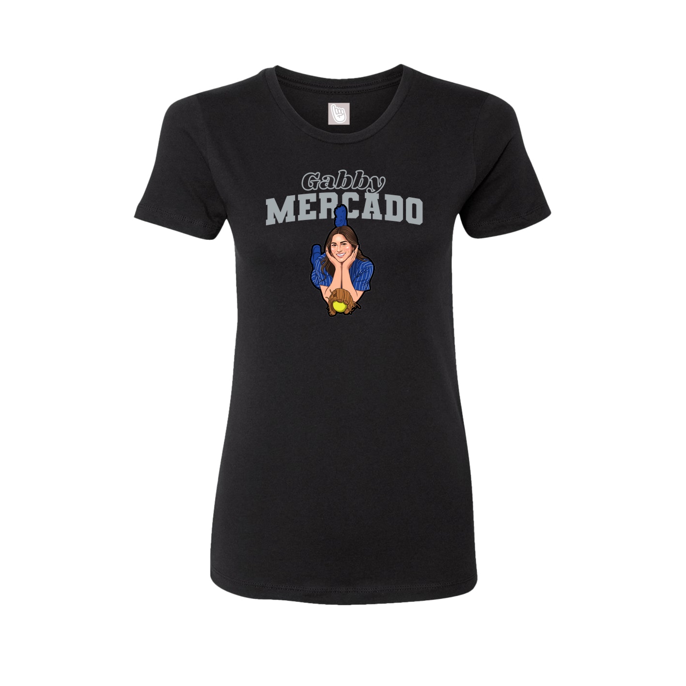 Womens Tee — Name Arch in Black