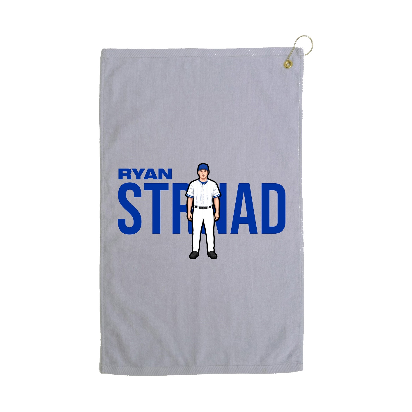 Golf Towel — Player Name in Grey