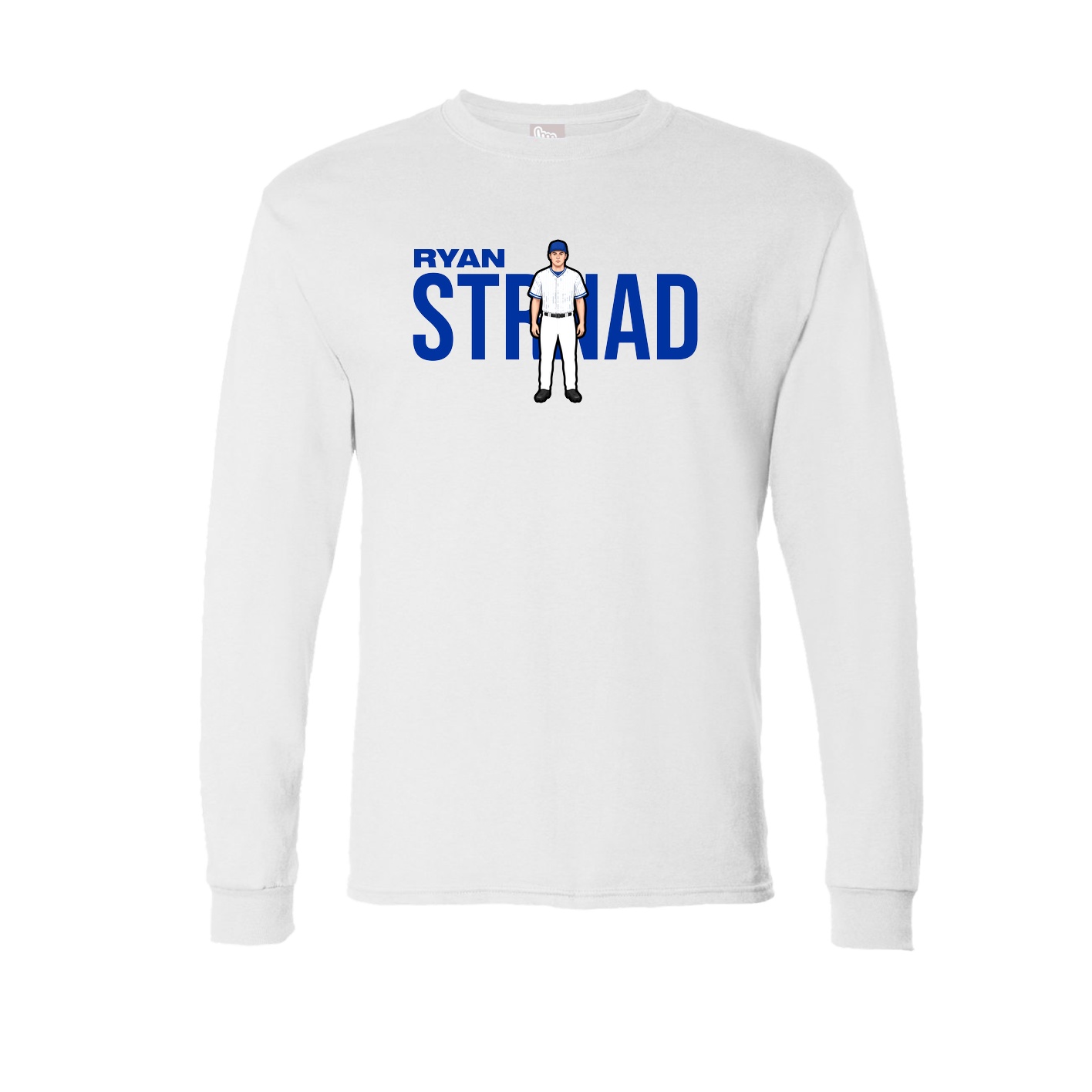 Long Sleeve Tee — Player Name in White