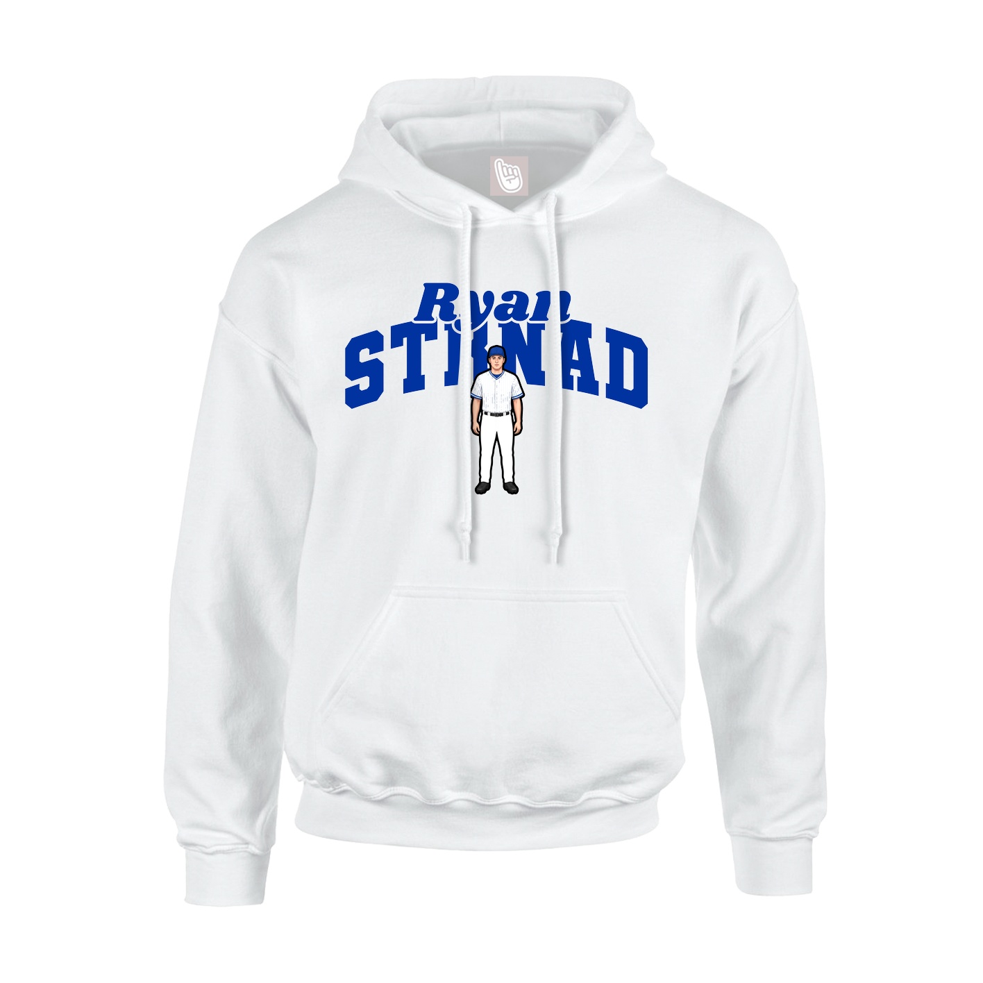 Youth Hoodie — Signature Arch in White