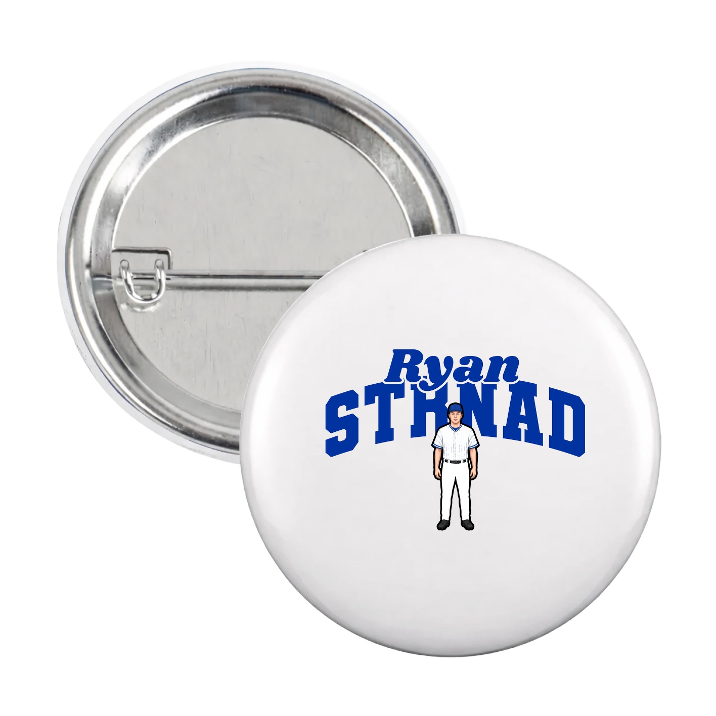 Game Day Button — Signature Arch in White