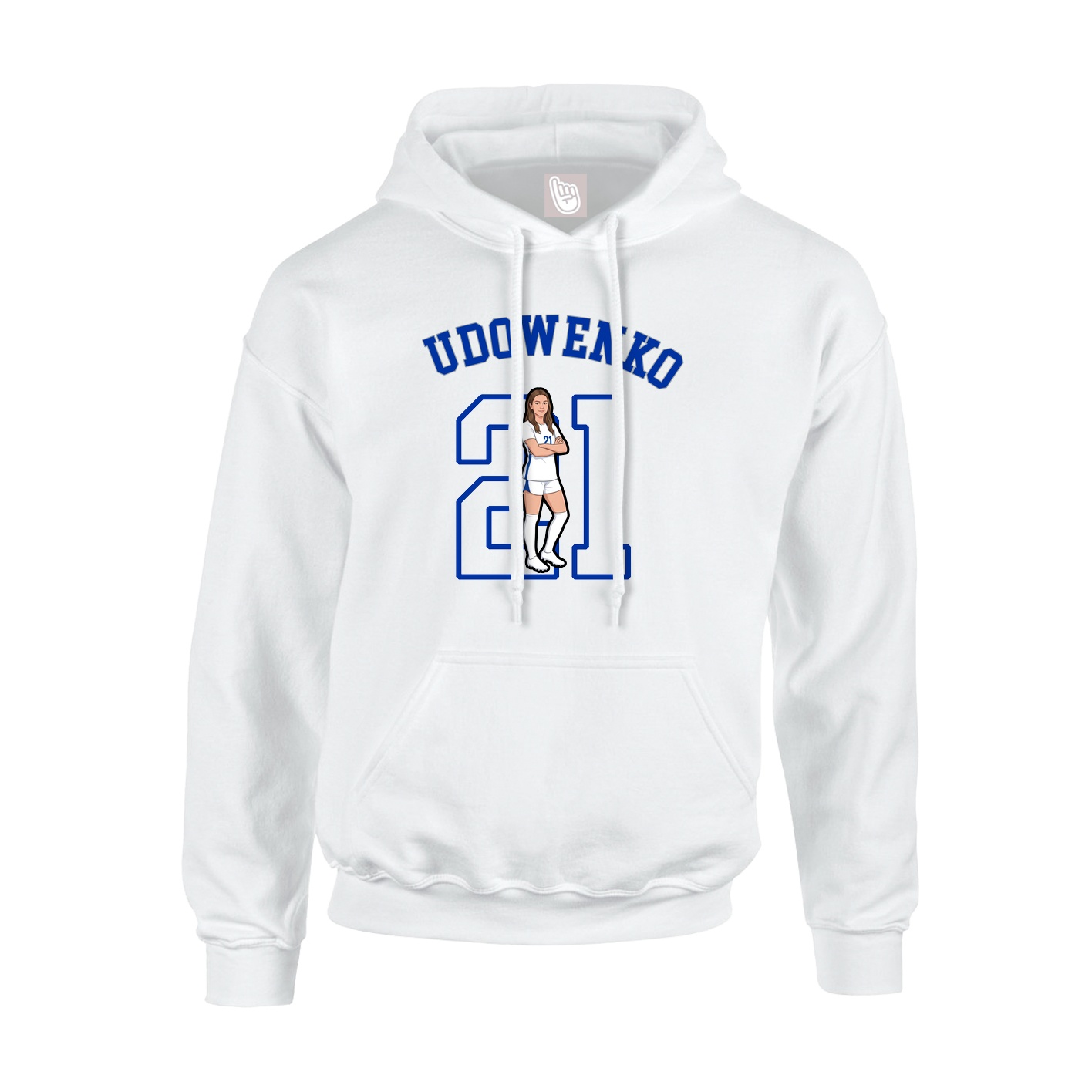 Youth Hoodie — Shirsey Arch in White