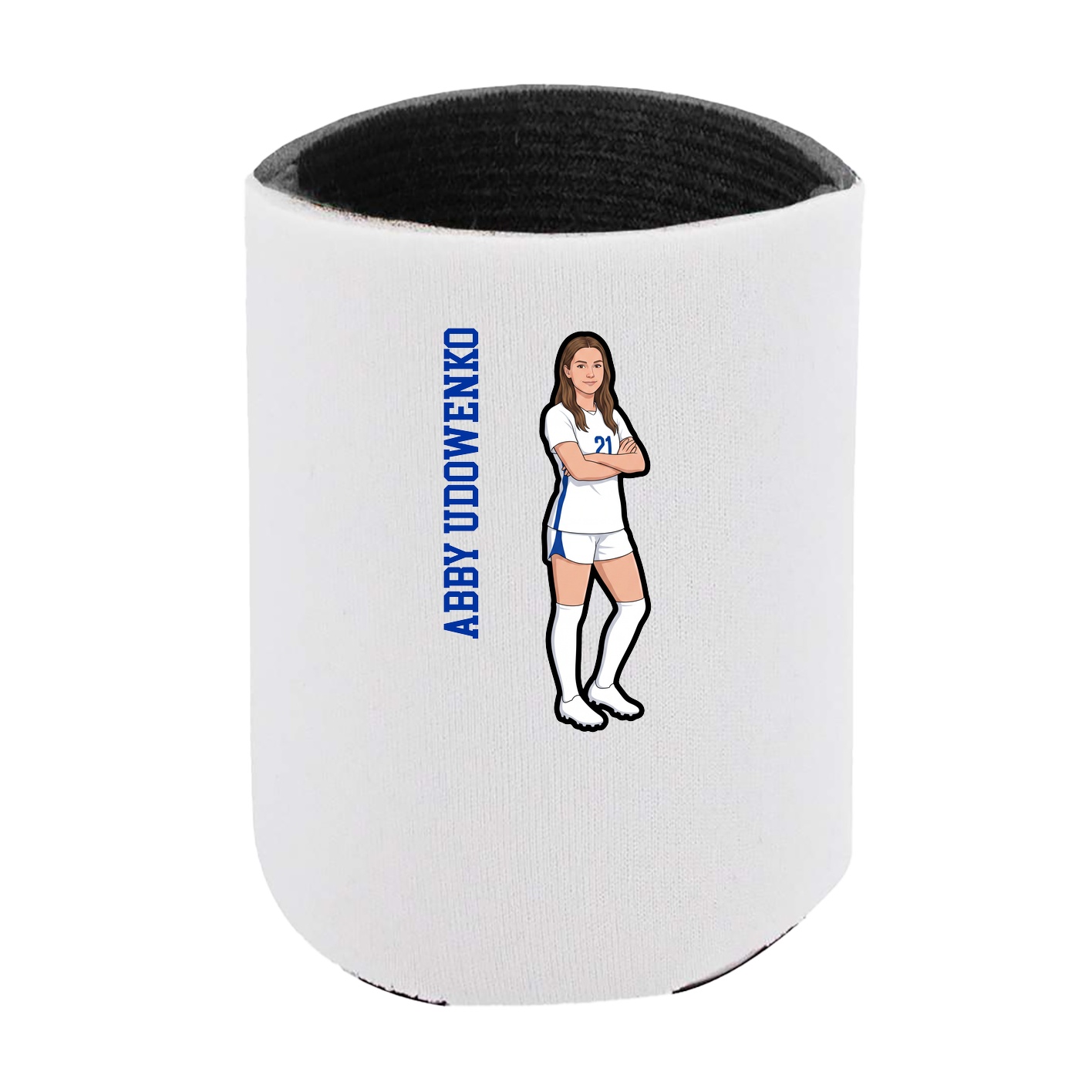 Can Holder — Name Vertical in White