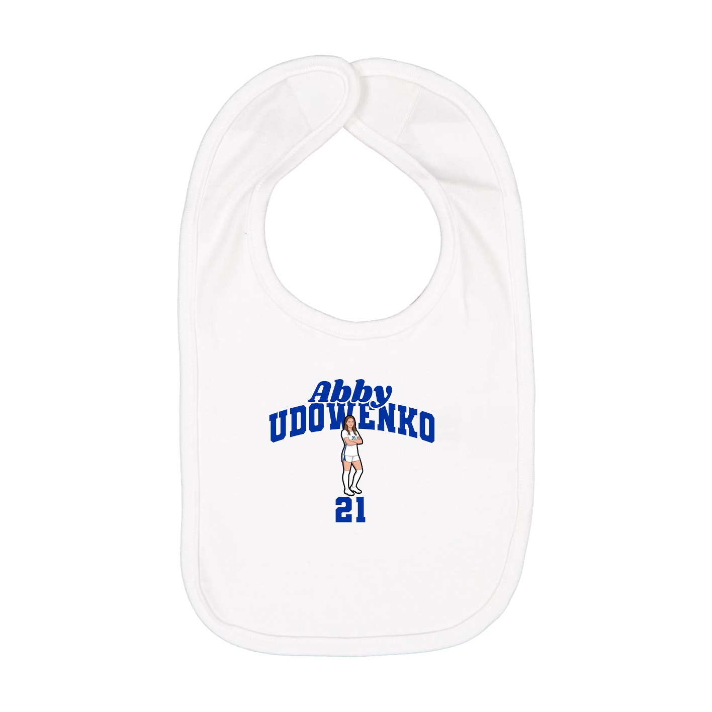 Infant Bib — Signature Arch in White
