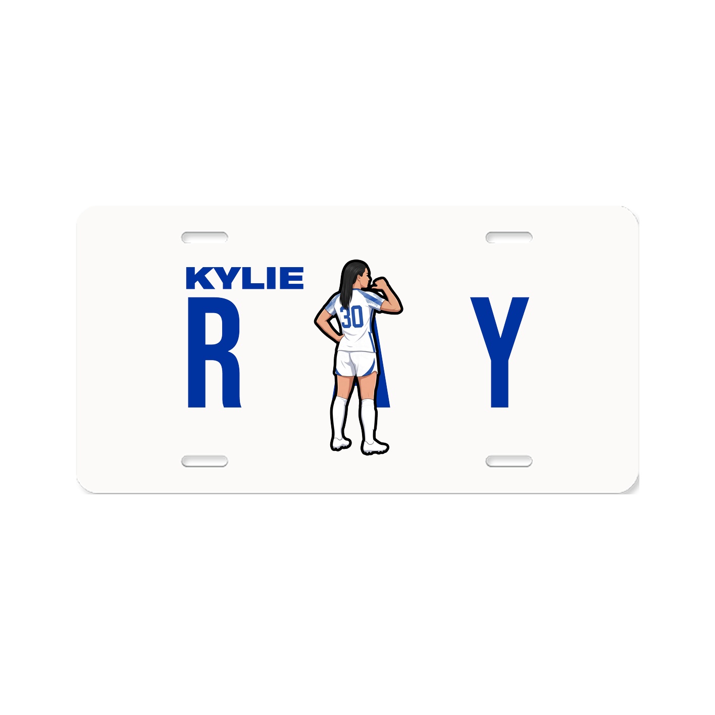 License Plate — Player Name in Classic