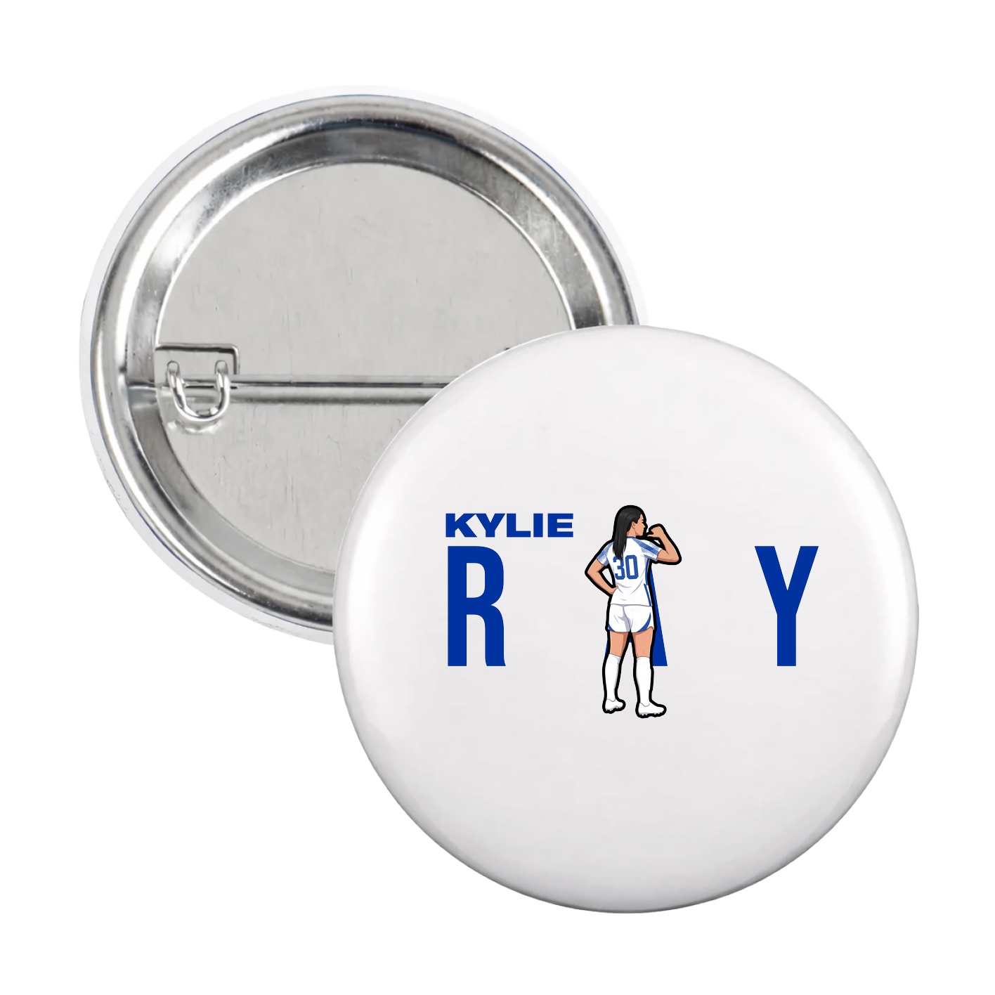 Game Day Button — Player Name in White