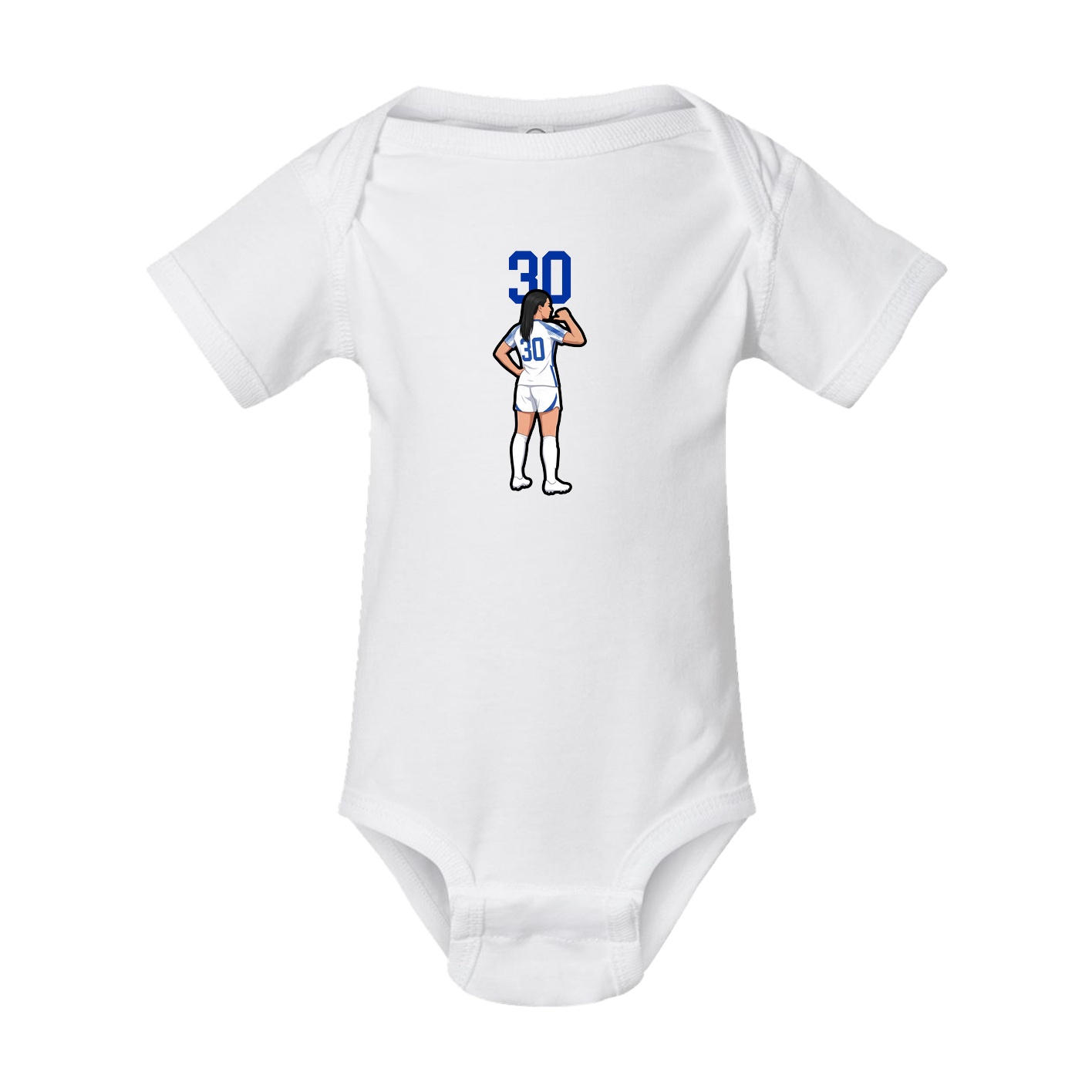 Baby Onesie — Number Top in White