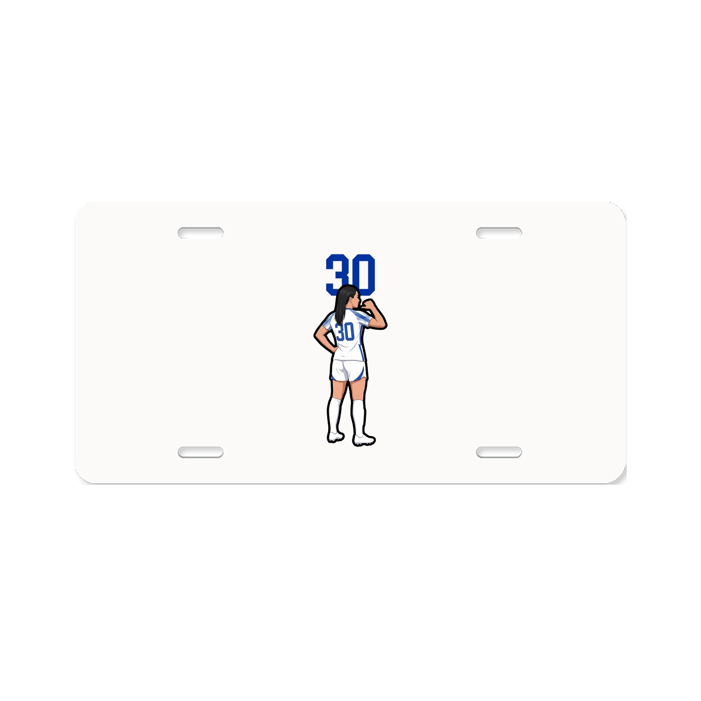 License Plate — Number Top in Classic