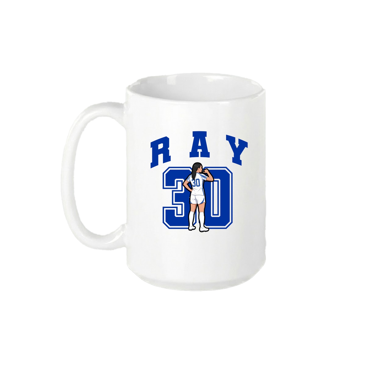 15oz Coffee Mug — Number in White