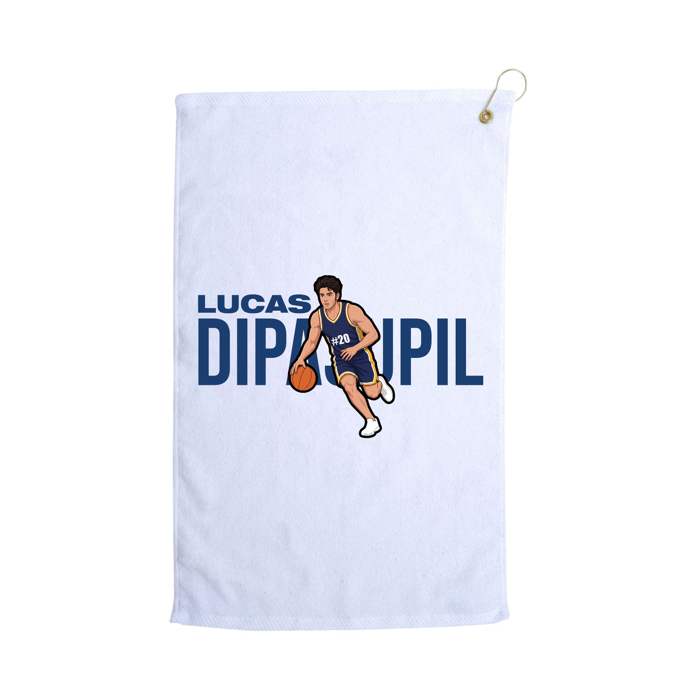 Golf Towel — Player Name in White