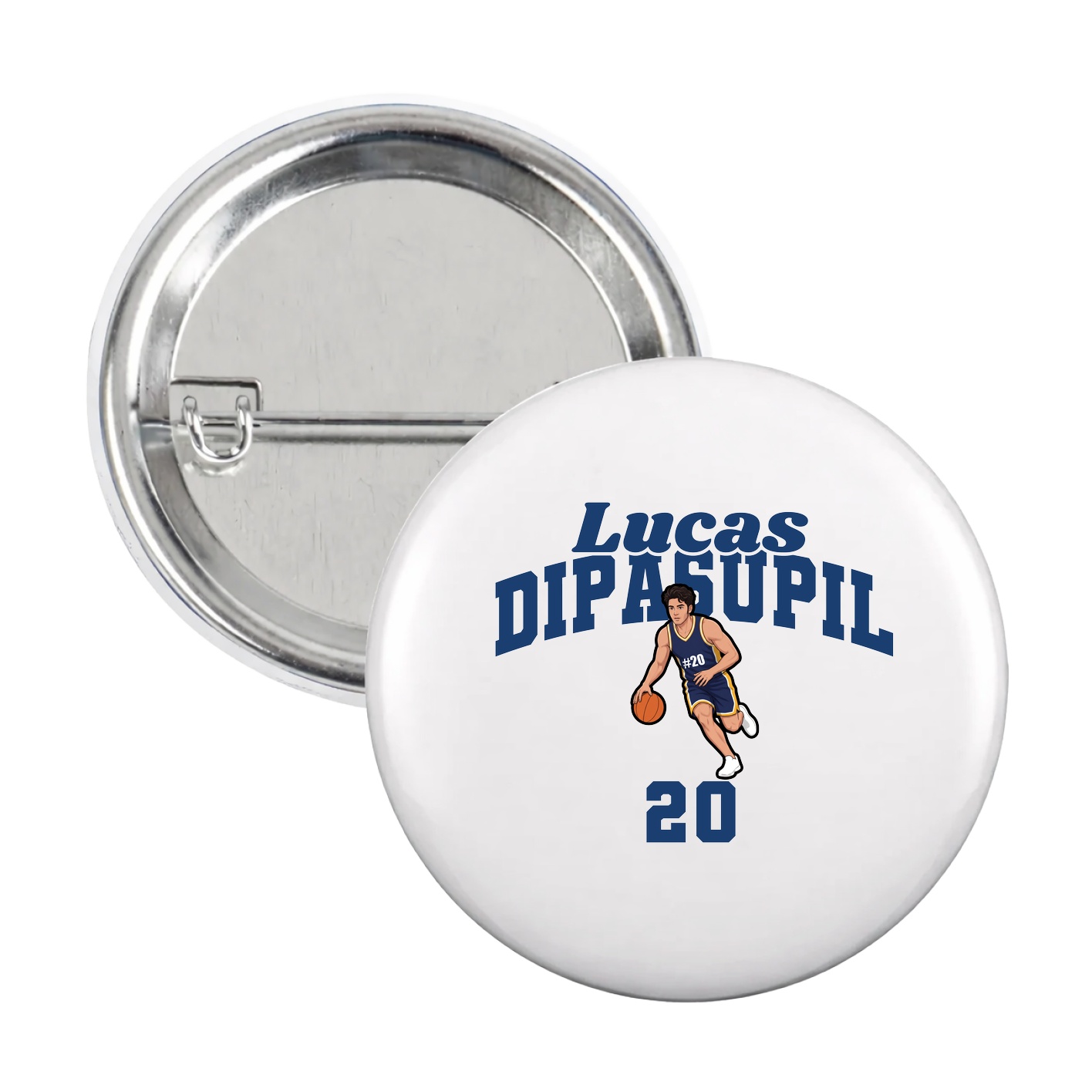 Game Day Button — Signature Arch in White