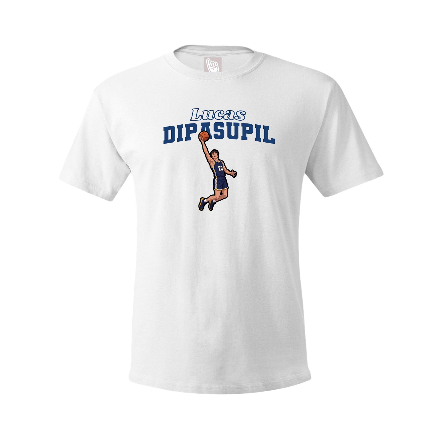 Youth Tee — Name Arch in White
