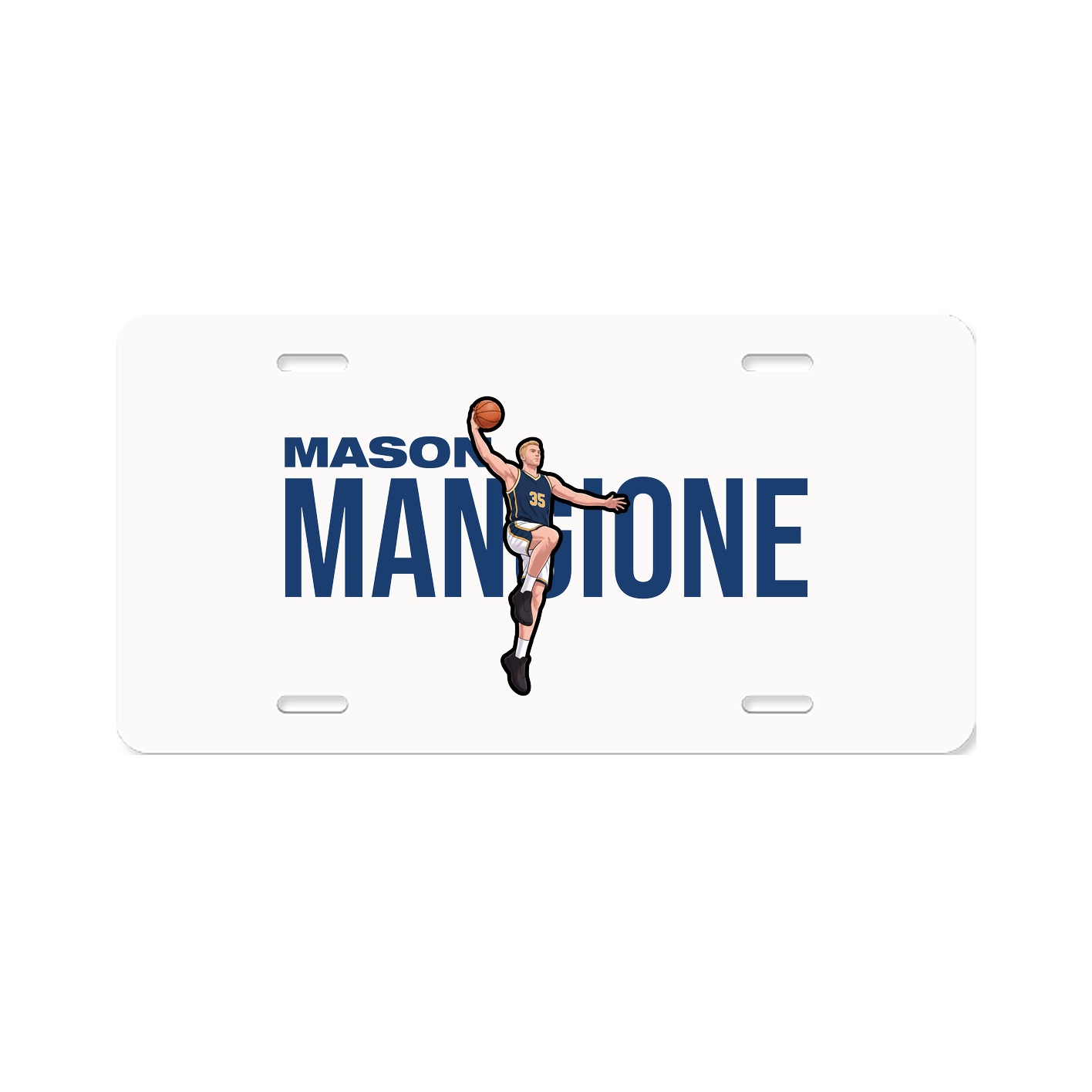License Plate — Player Name in Classic