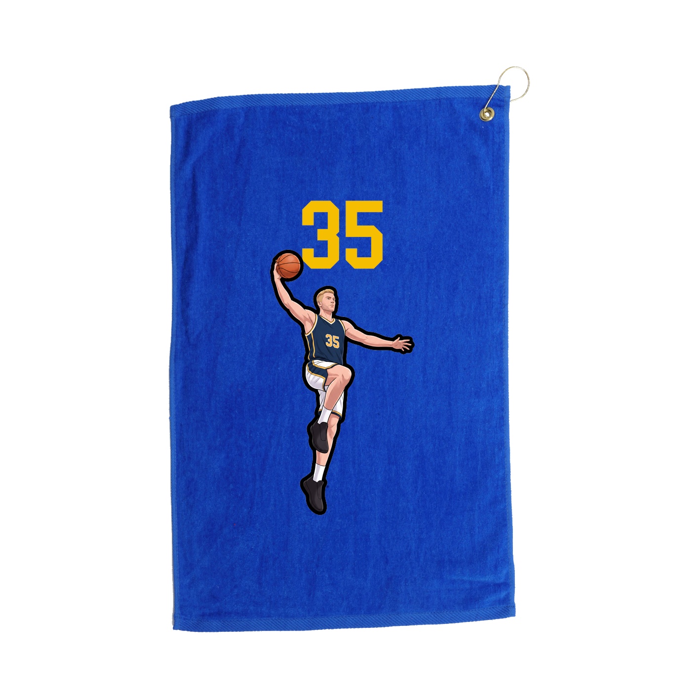 Golf Towel — Number Top in Royal