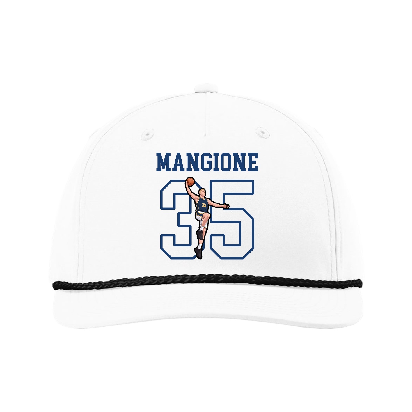 Five-Panel Classic Rope Cap — Shirsey in White