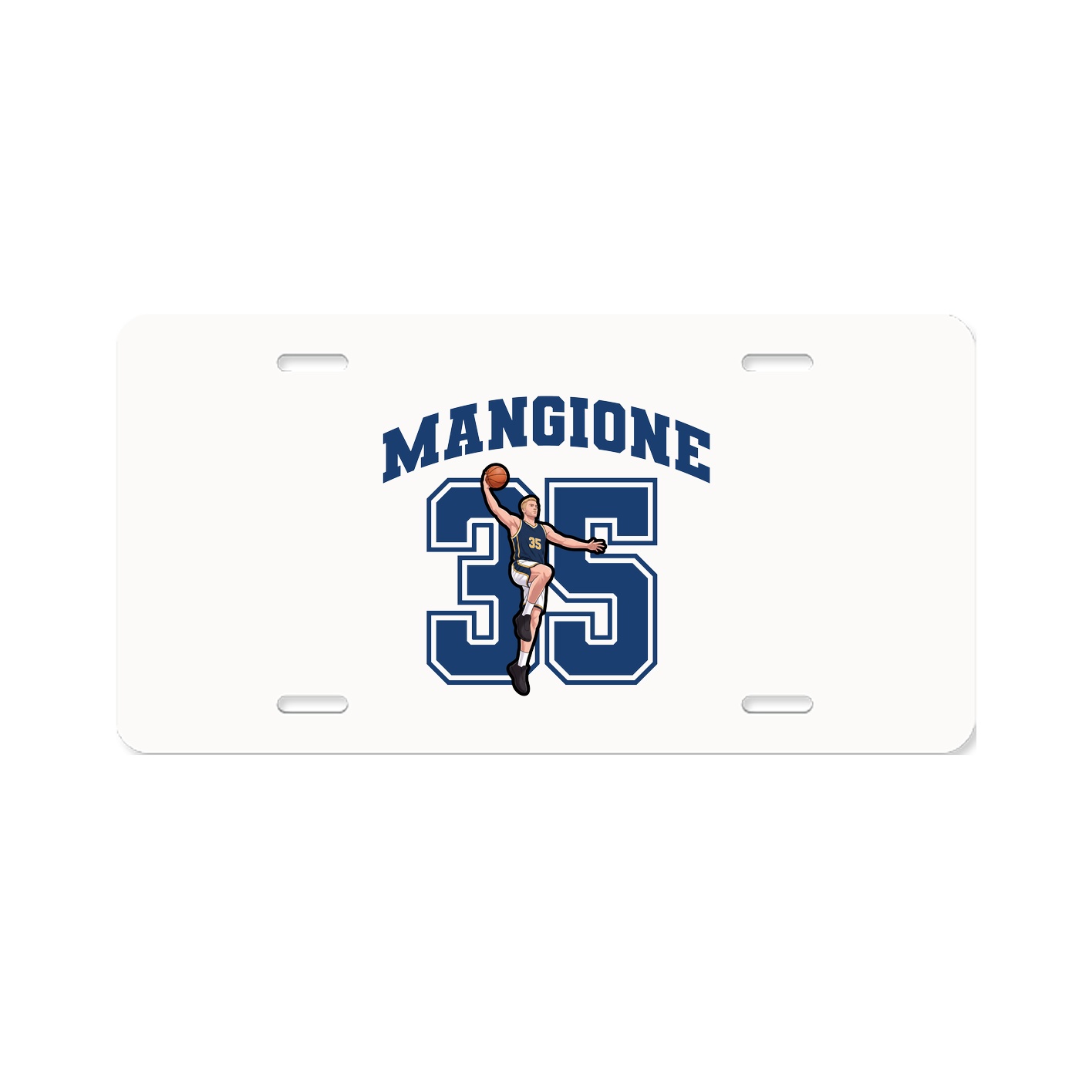 License Plate — Number in Classic