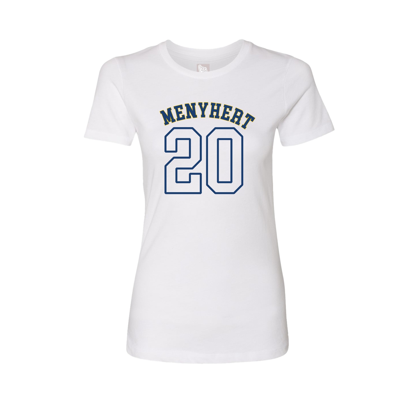 Fitted Women's Tee — Shirsey Arch in White