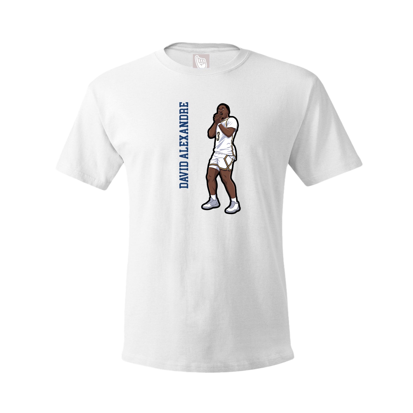 Youth Tee — Name Vertical in White