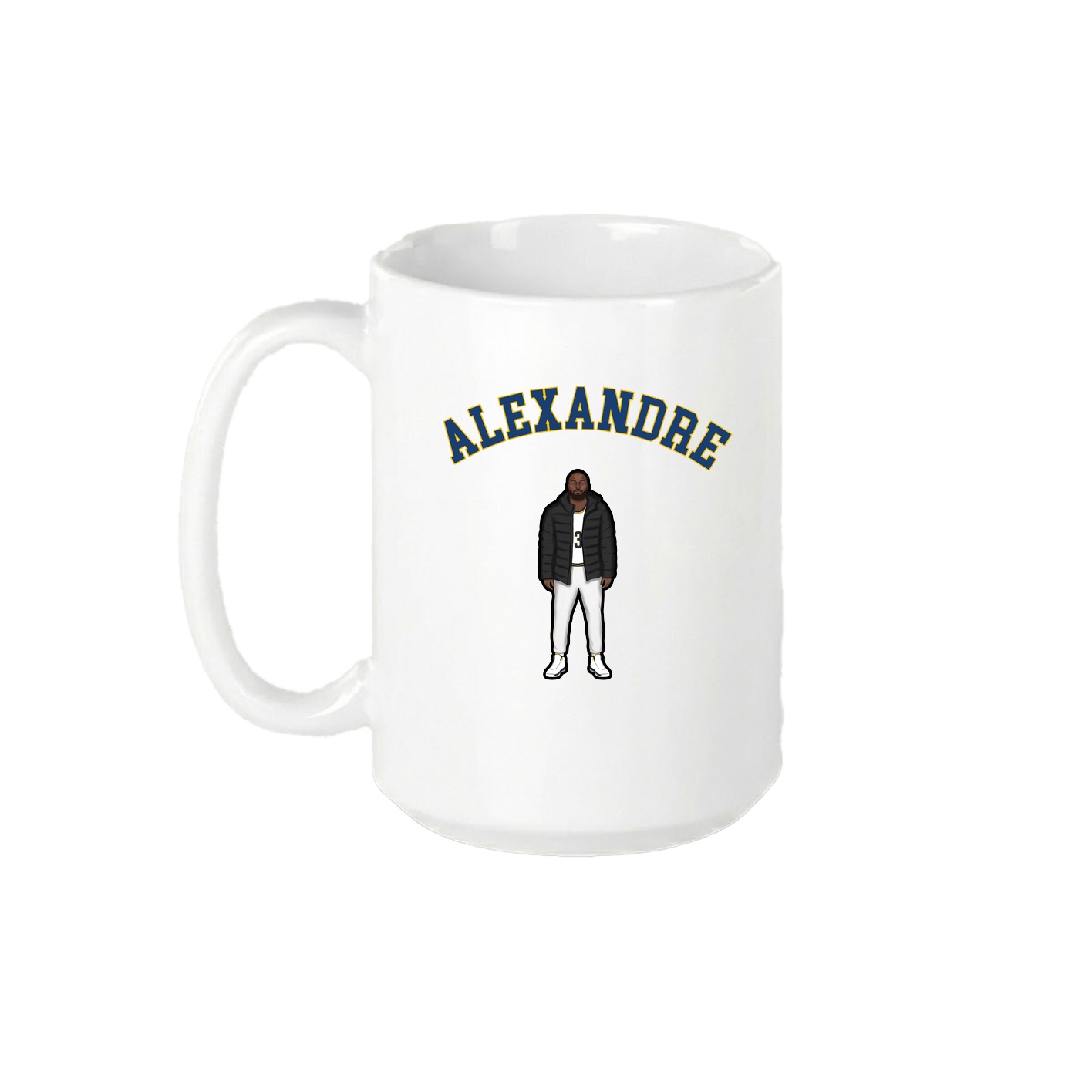 15oz Coffee Mug — Shirsey Arch in White