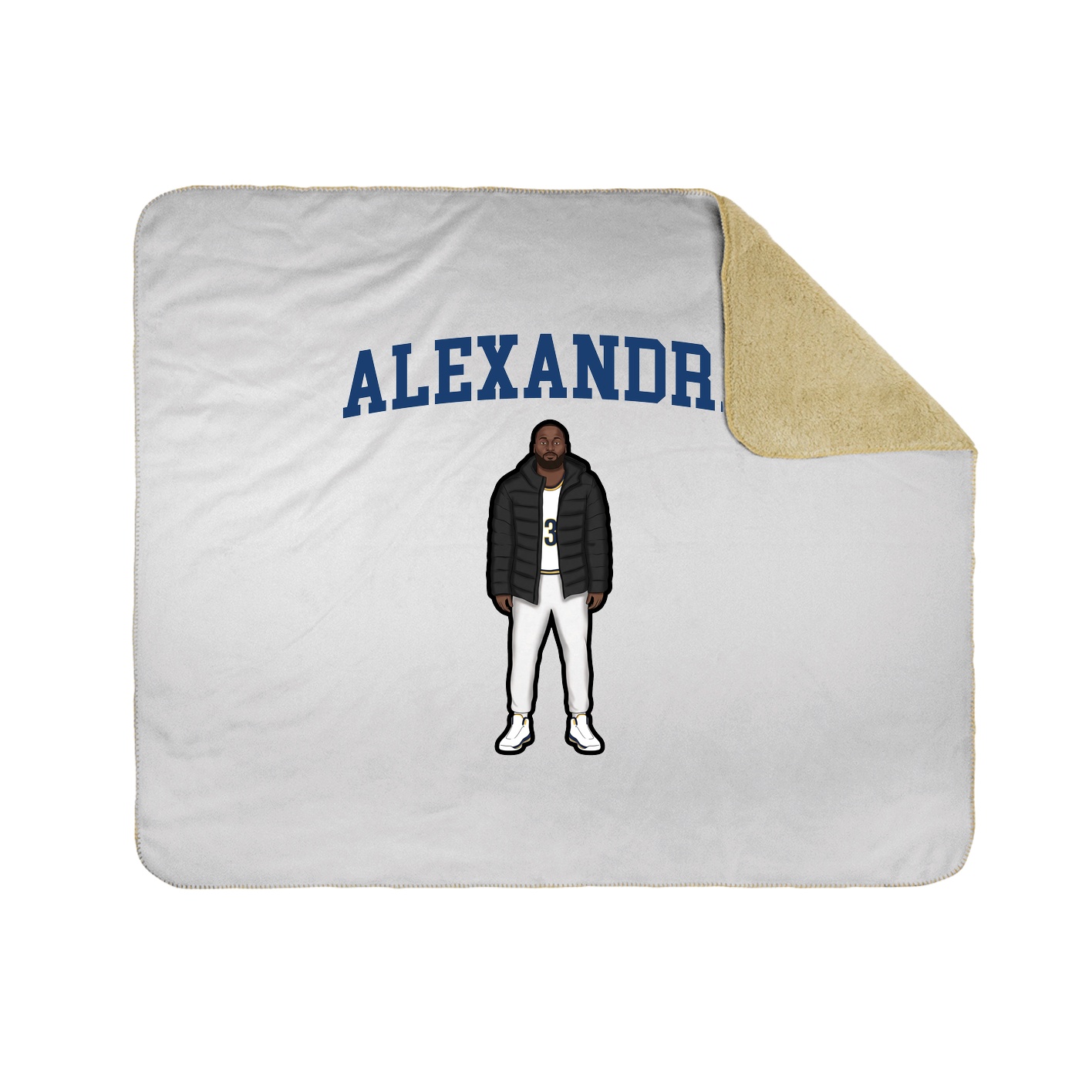 Throw Blanket — Shirsey in White