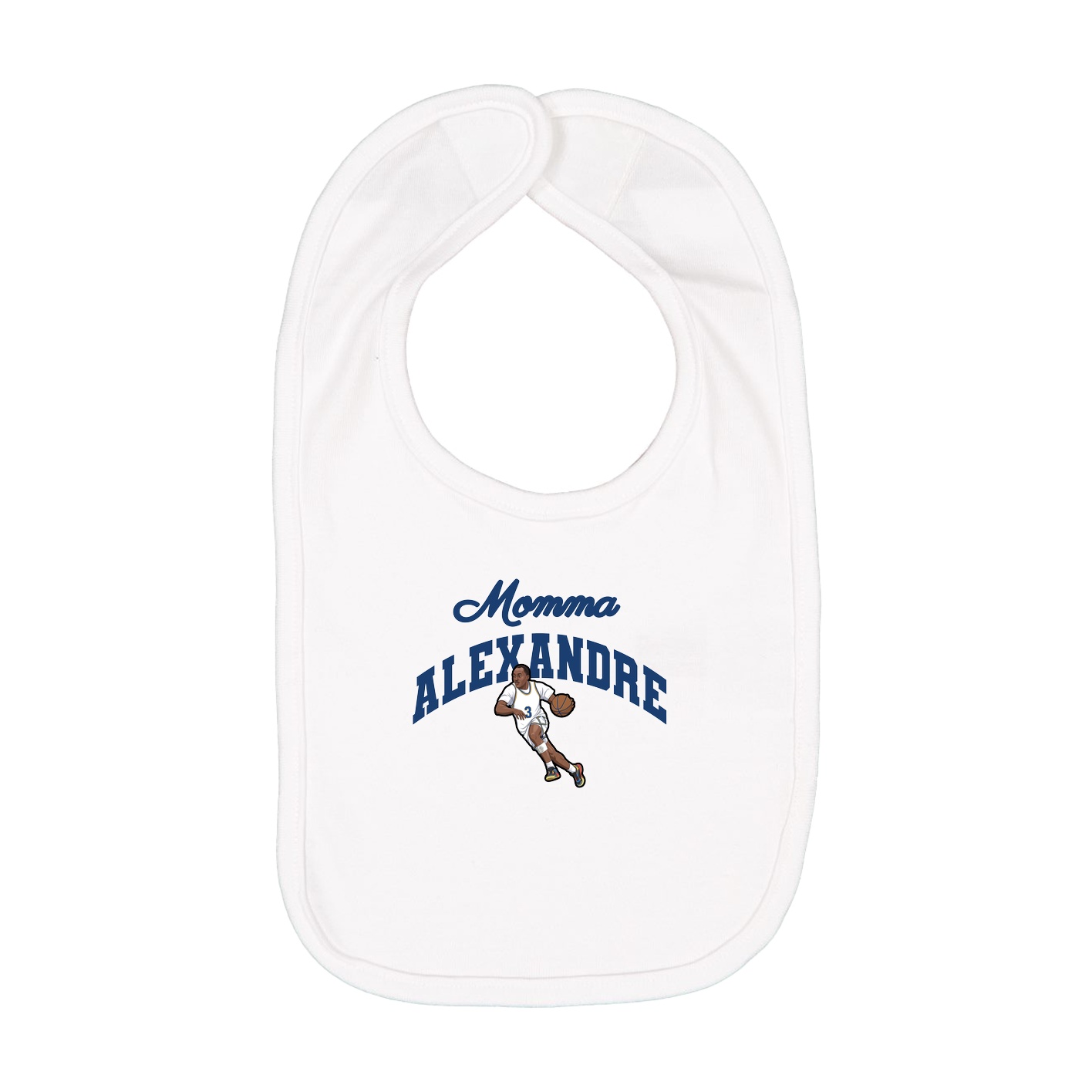 Infant Bib — Mothers Day Arch in White