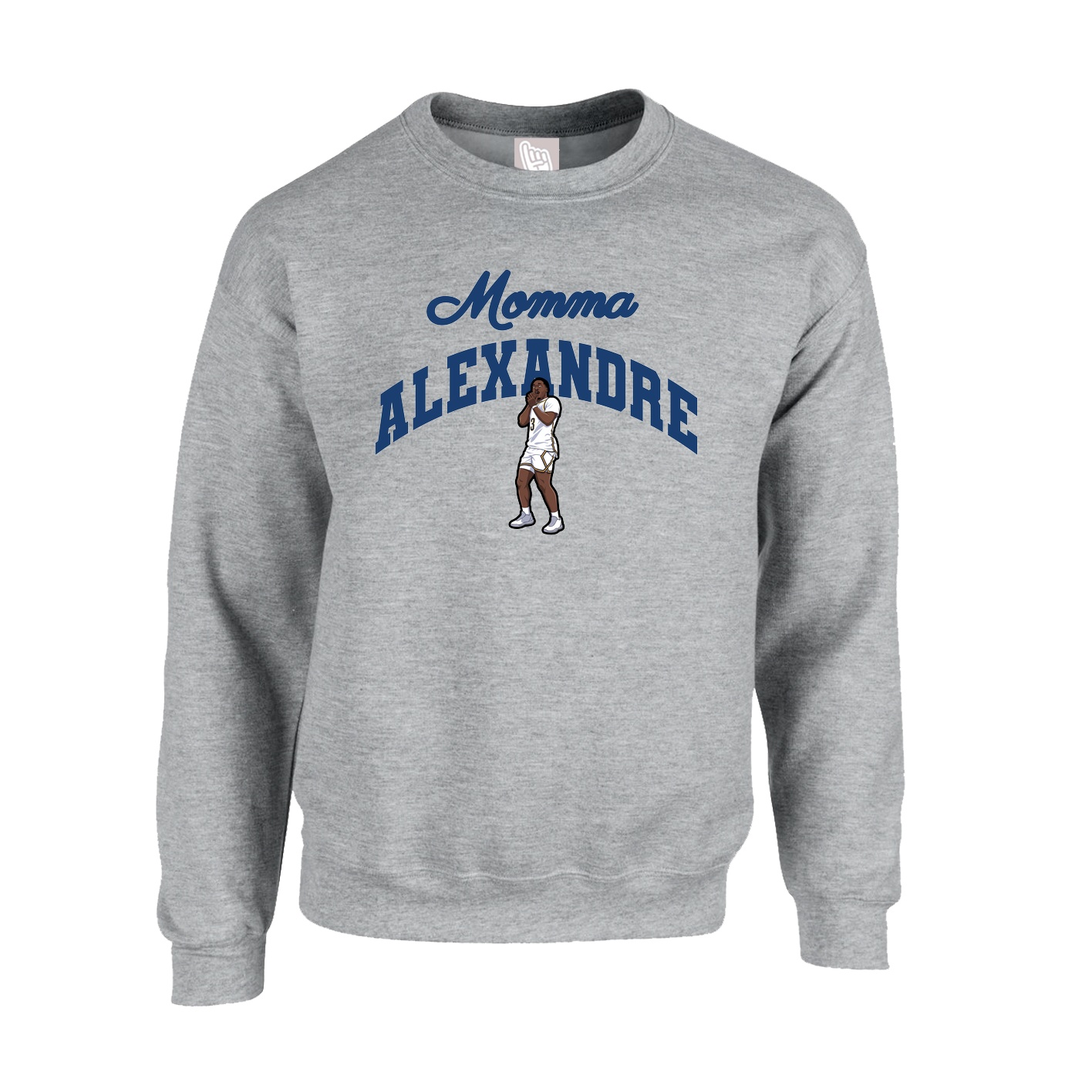 Fleece Crew — Mothers Day Arch in Grey