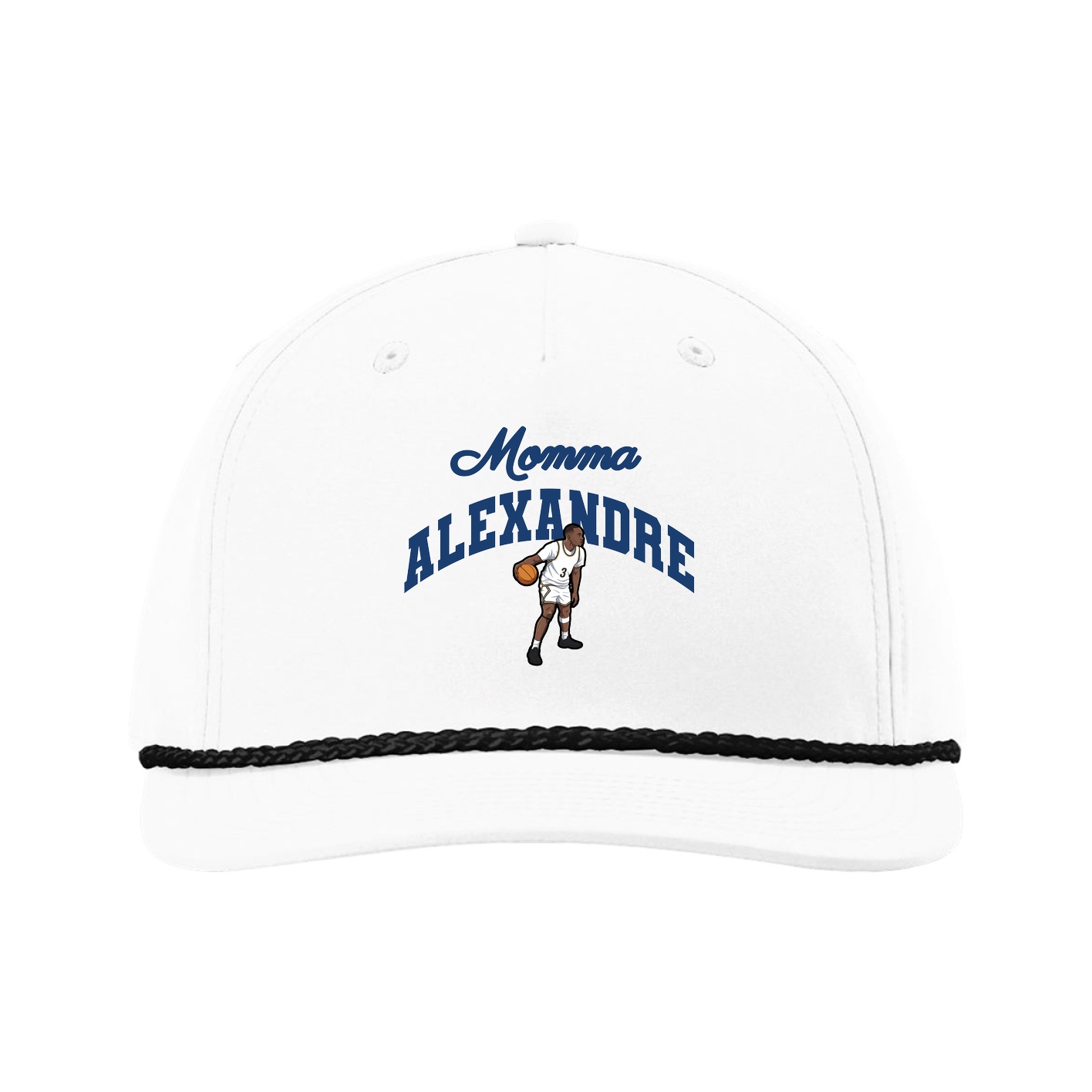 Five-Panel Classic Rope Cap — Mothers Day Arch in White
