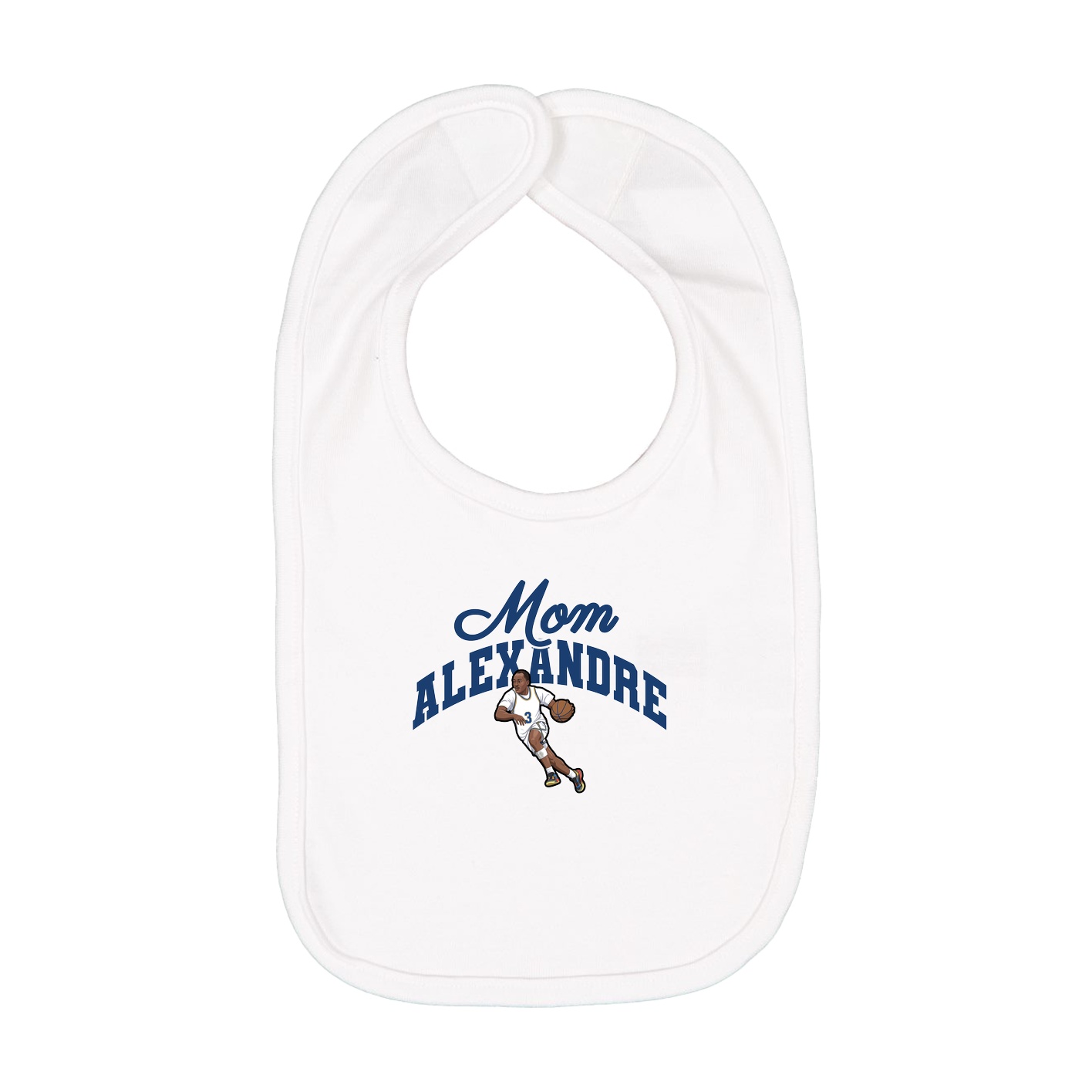 Infant Bib — Mothers Day Arch in White