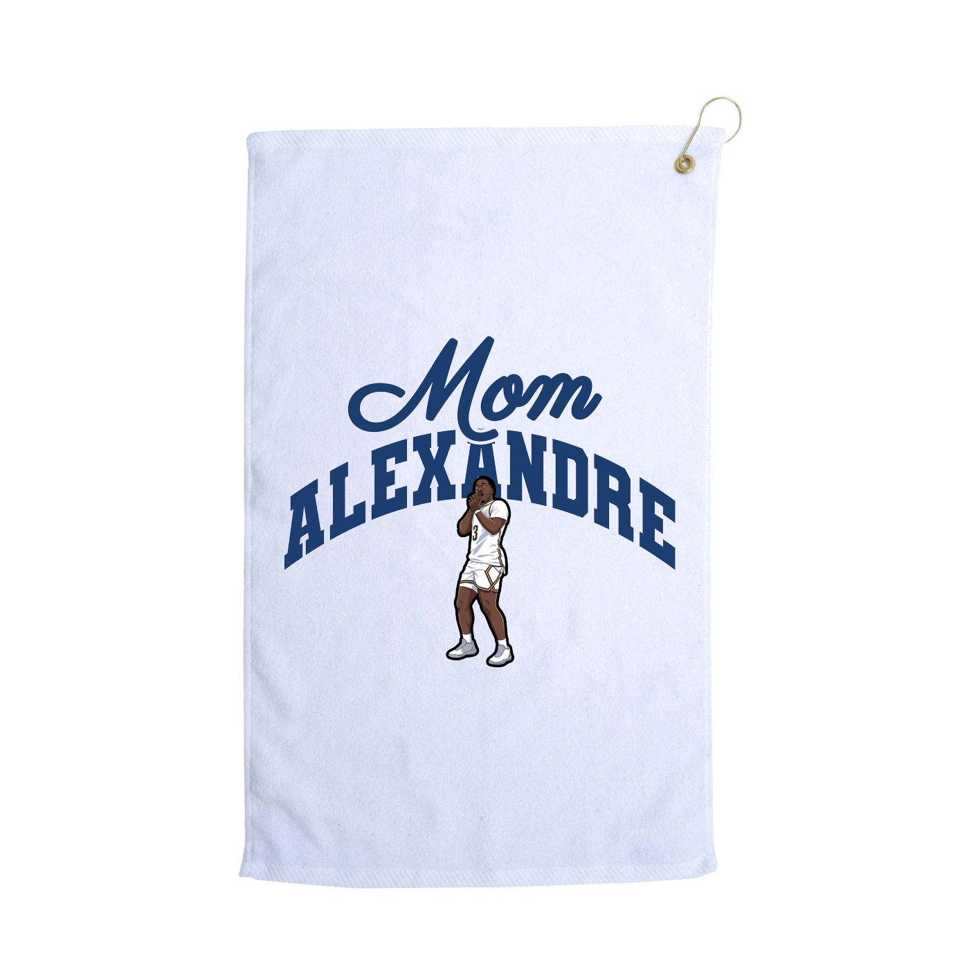 Golf Towel — Mothers Day Arch in White