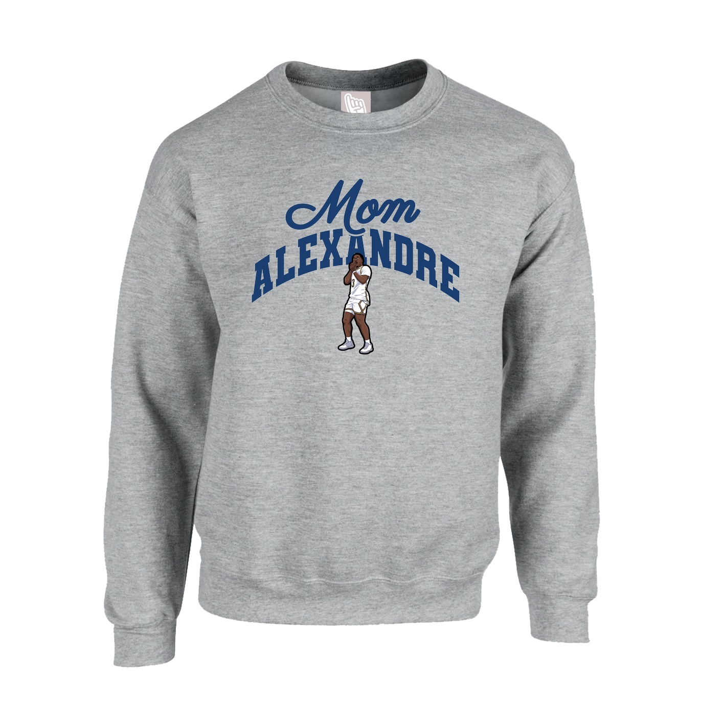 Fleece Crew — Mothers Day Arch in Grey