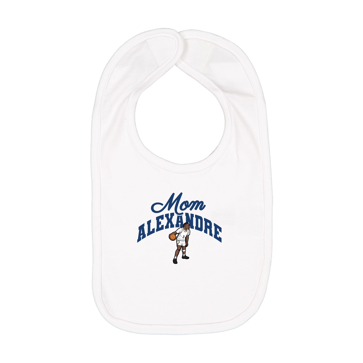 Infant Bib — Mothers Day Arch in White