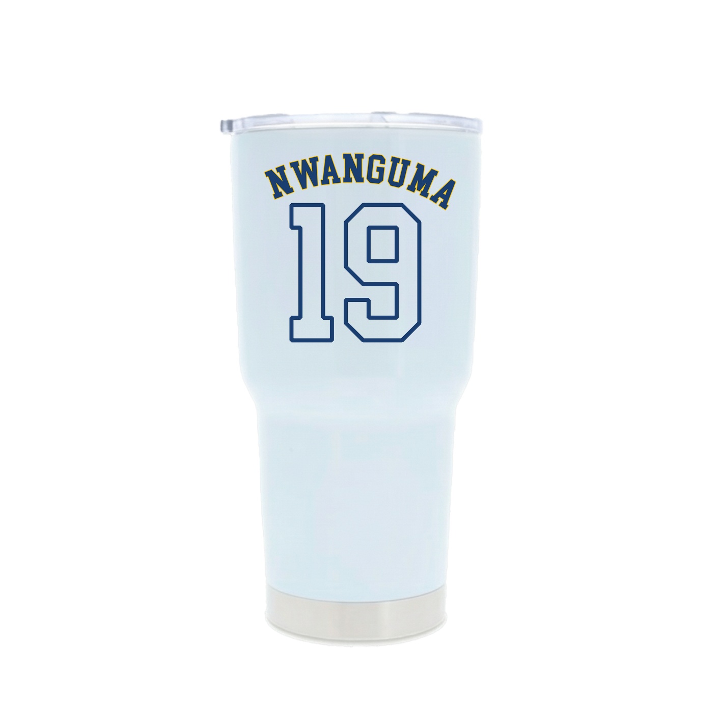 30oz Stainless Steel Tumbler — Shirsey Arch in White