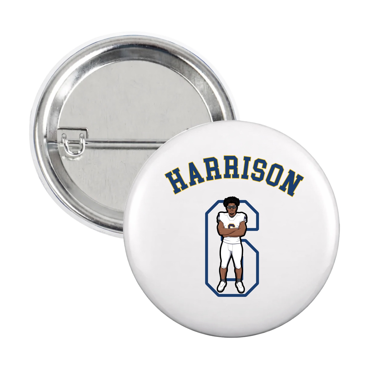 Game Day Button — Shirsey Arch in White