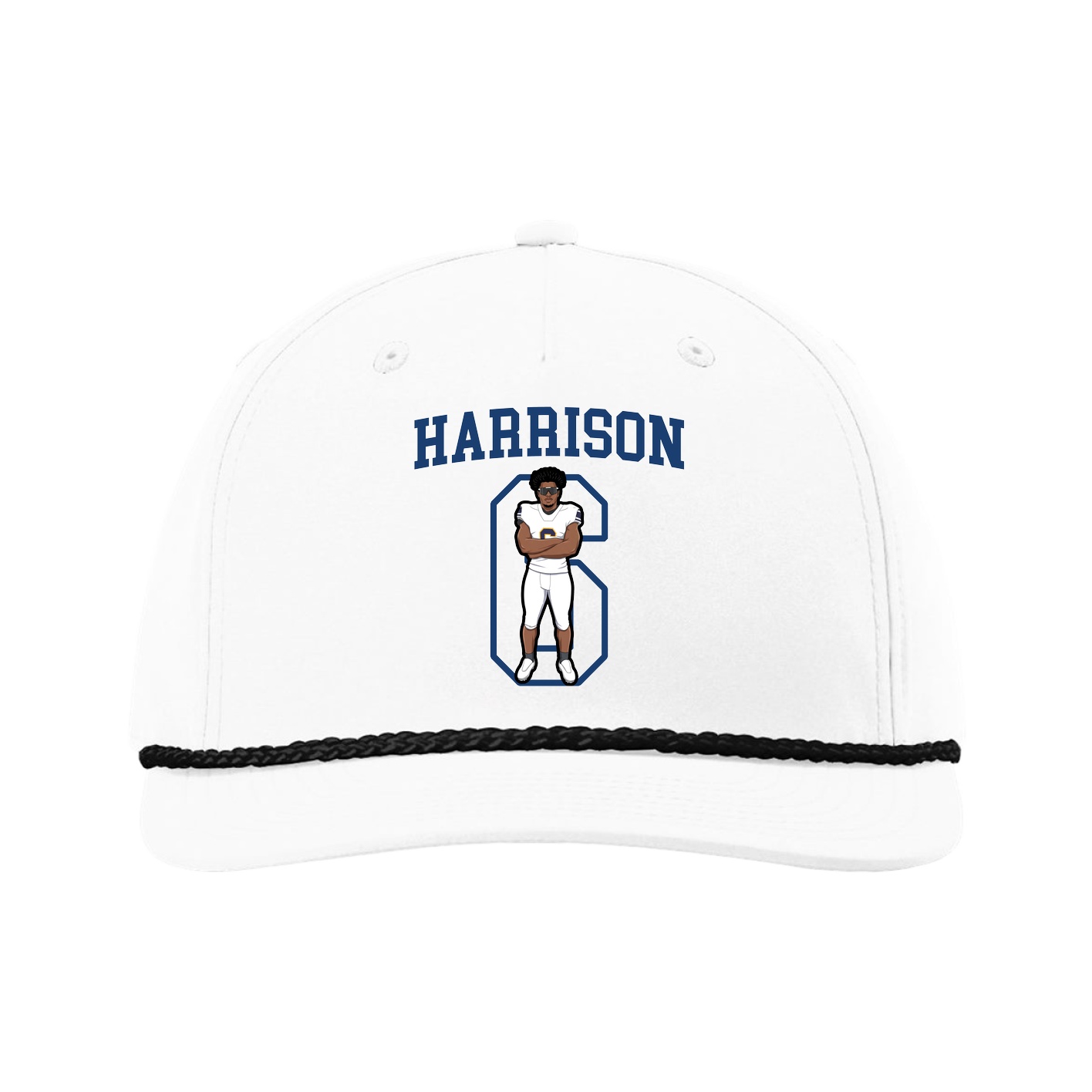 Five-Panel Classic Rope Cap — Shirsey in White