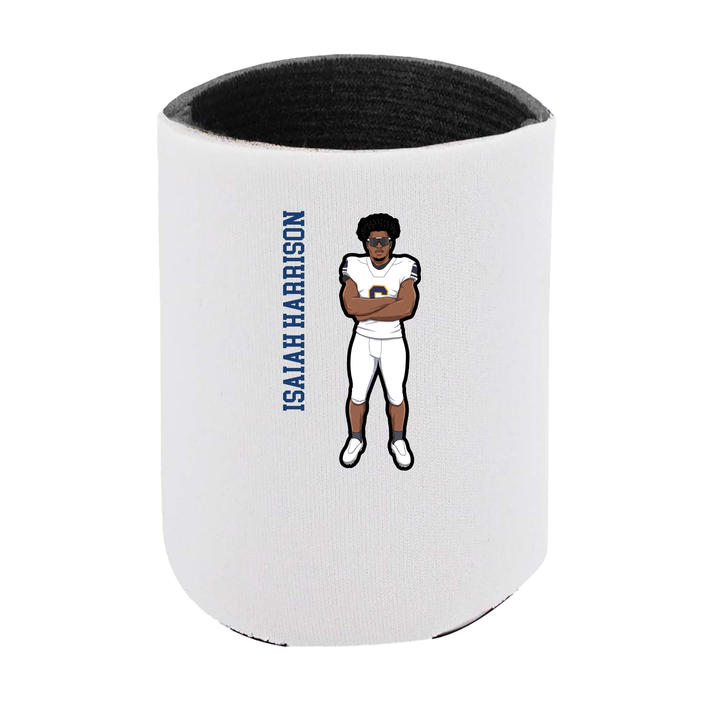 Can Holder — Name Vertical in White