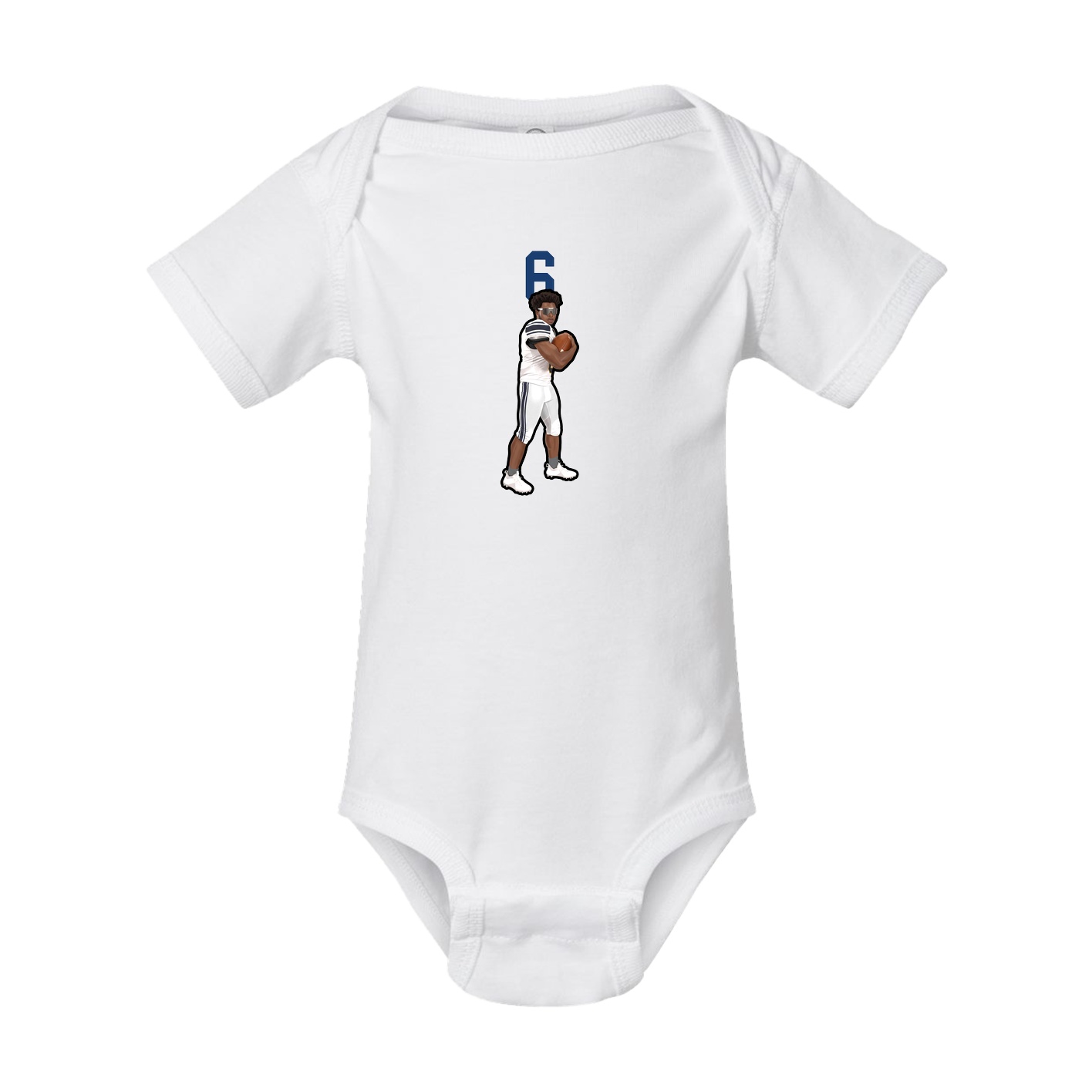 Baby Onesie — Number Top in White