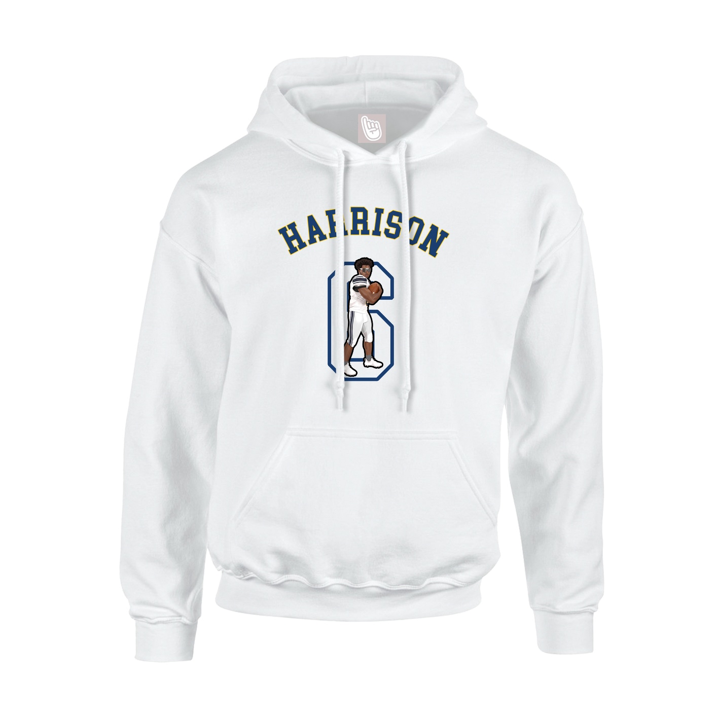 Youth Hoodie — Shirsey Arch in White