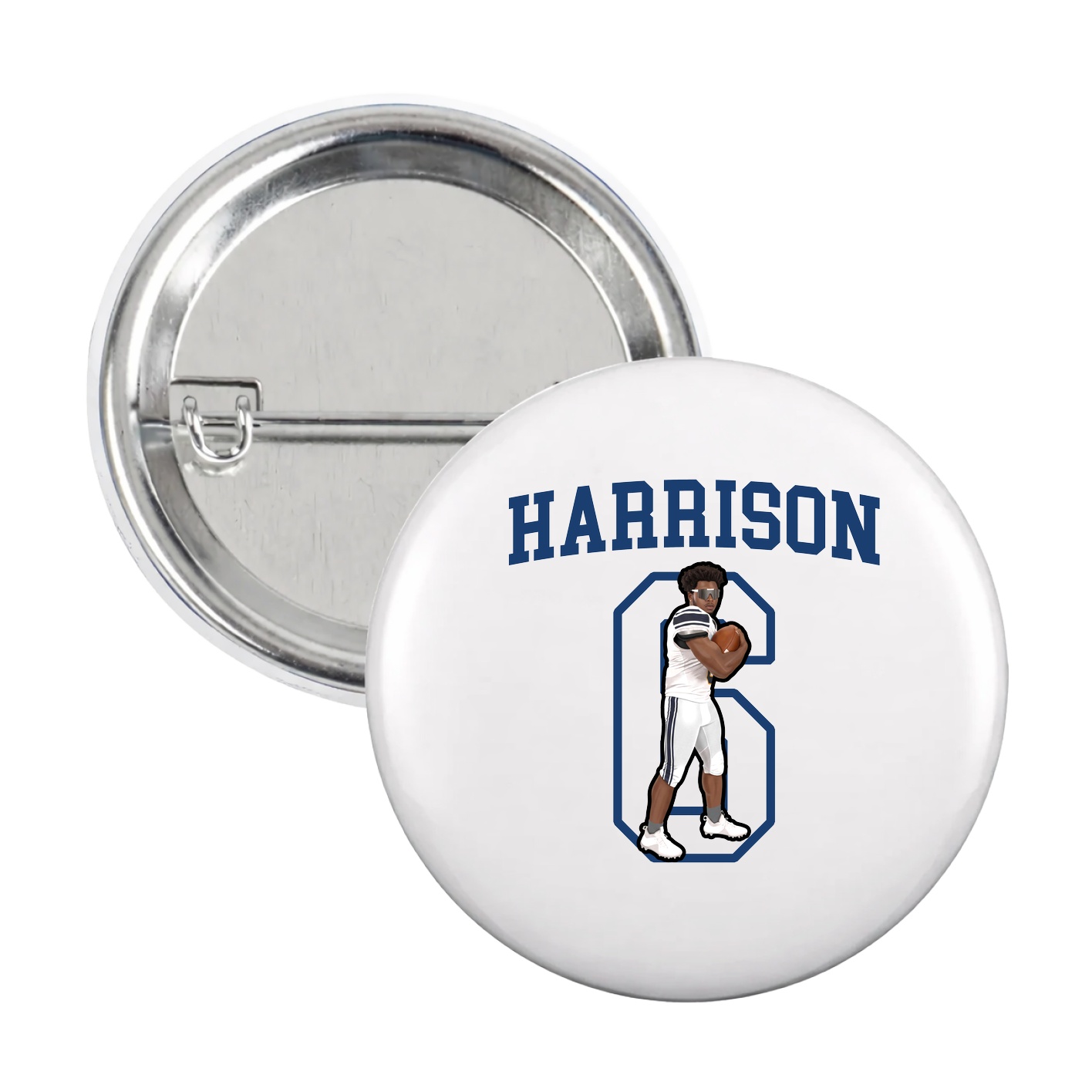 Game Day Button — Shirsey in White