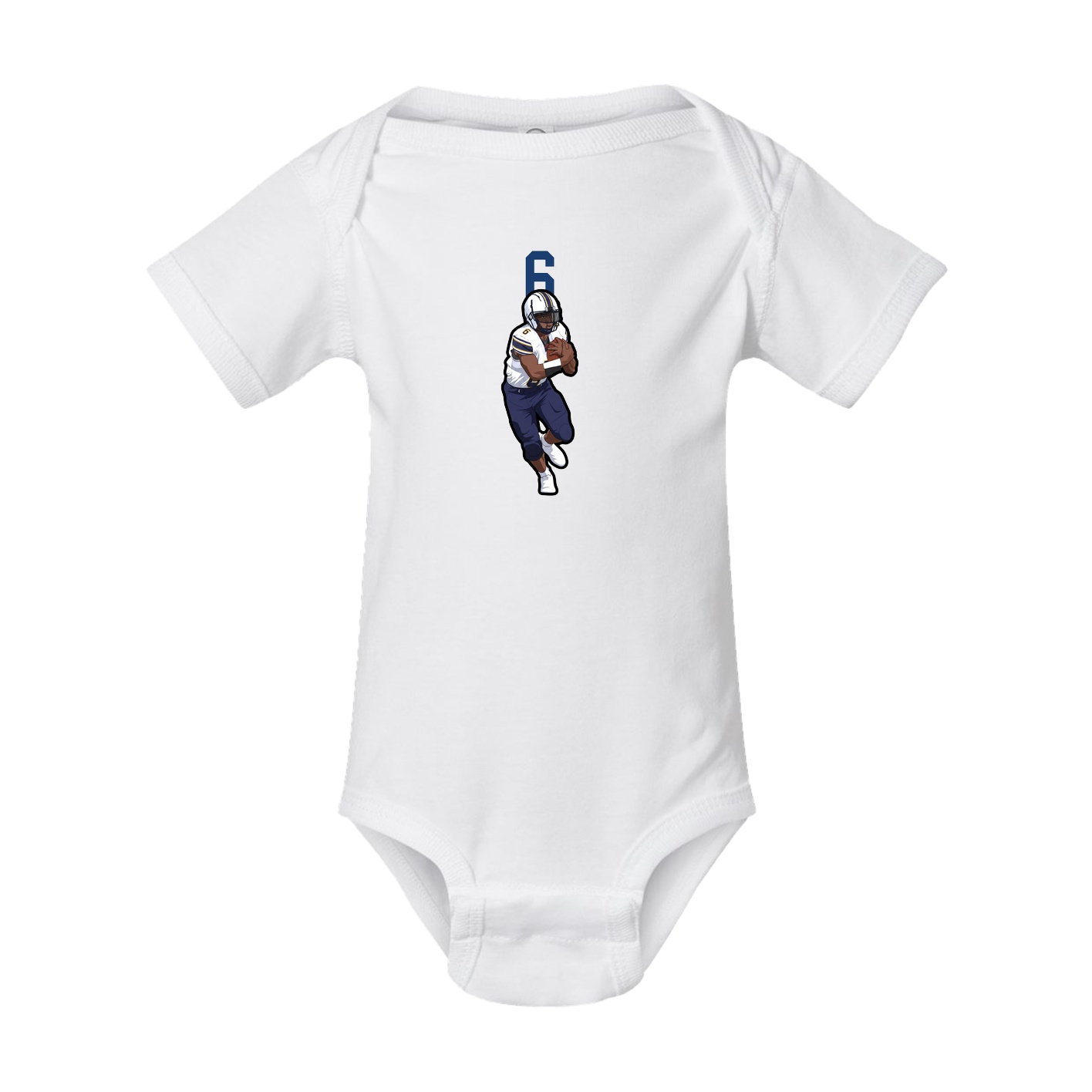 Baby Onesie — Number Top in White